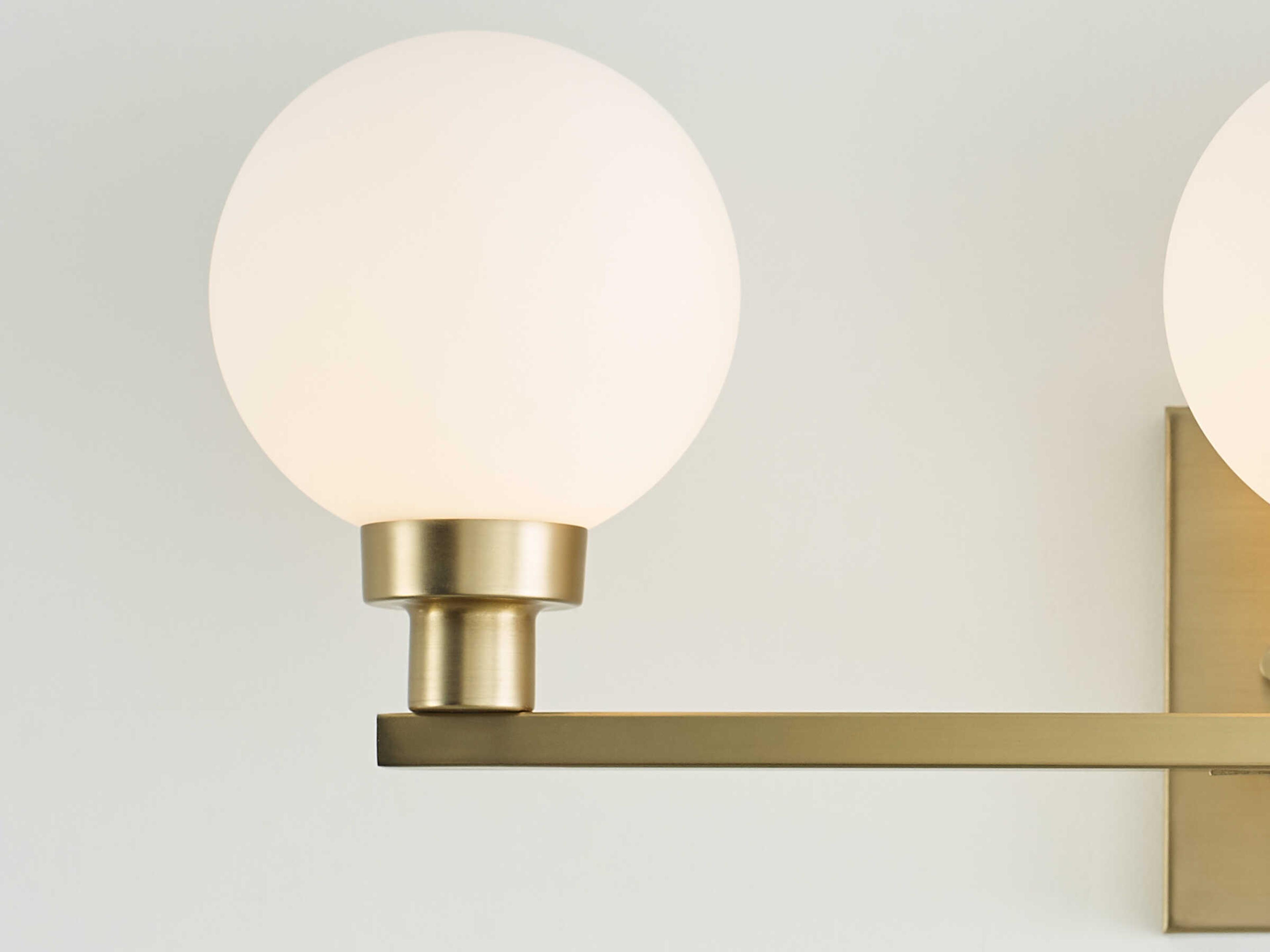 Visual Comfort Studio Clybourn 3-Light Satin Brass Vanity Light