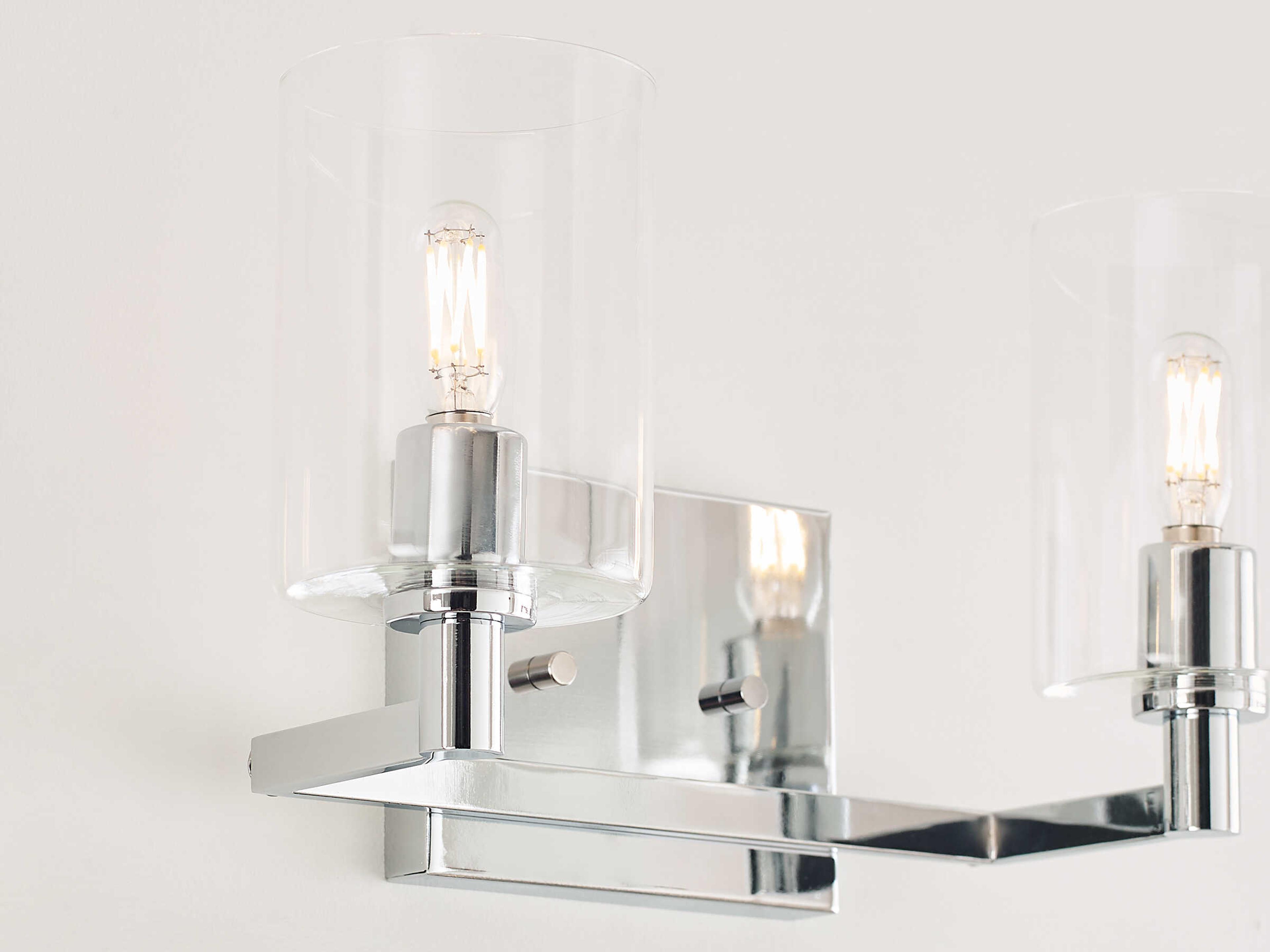 Visual Comfort Studio Fullton 2-Light Chrome Vanity Light