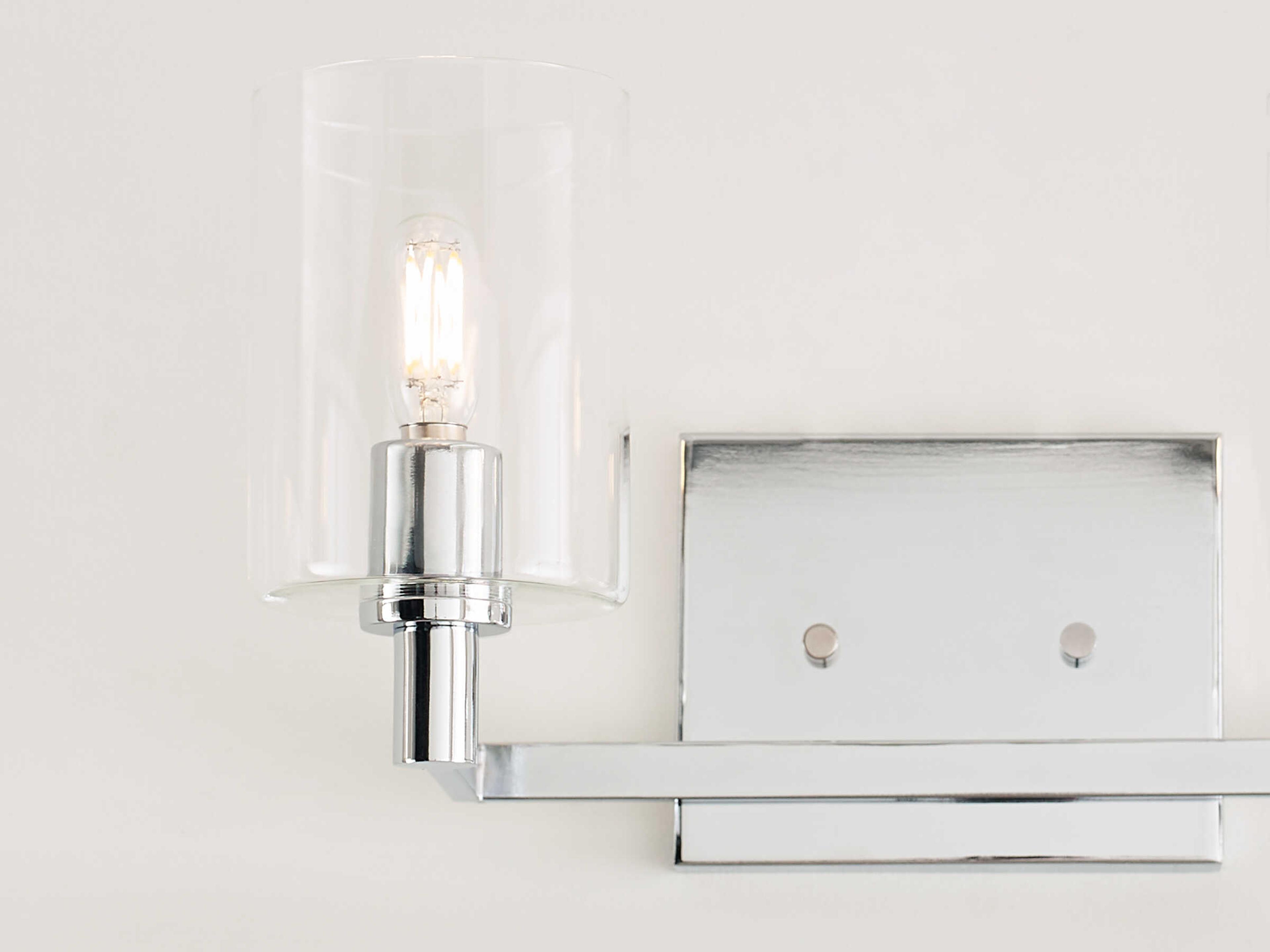 Visual Comfort Studio Fullton 2-Light Chrome Vanity Light