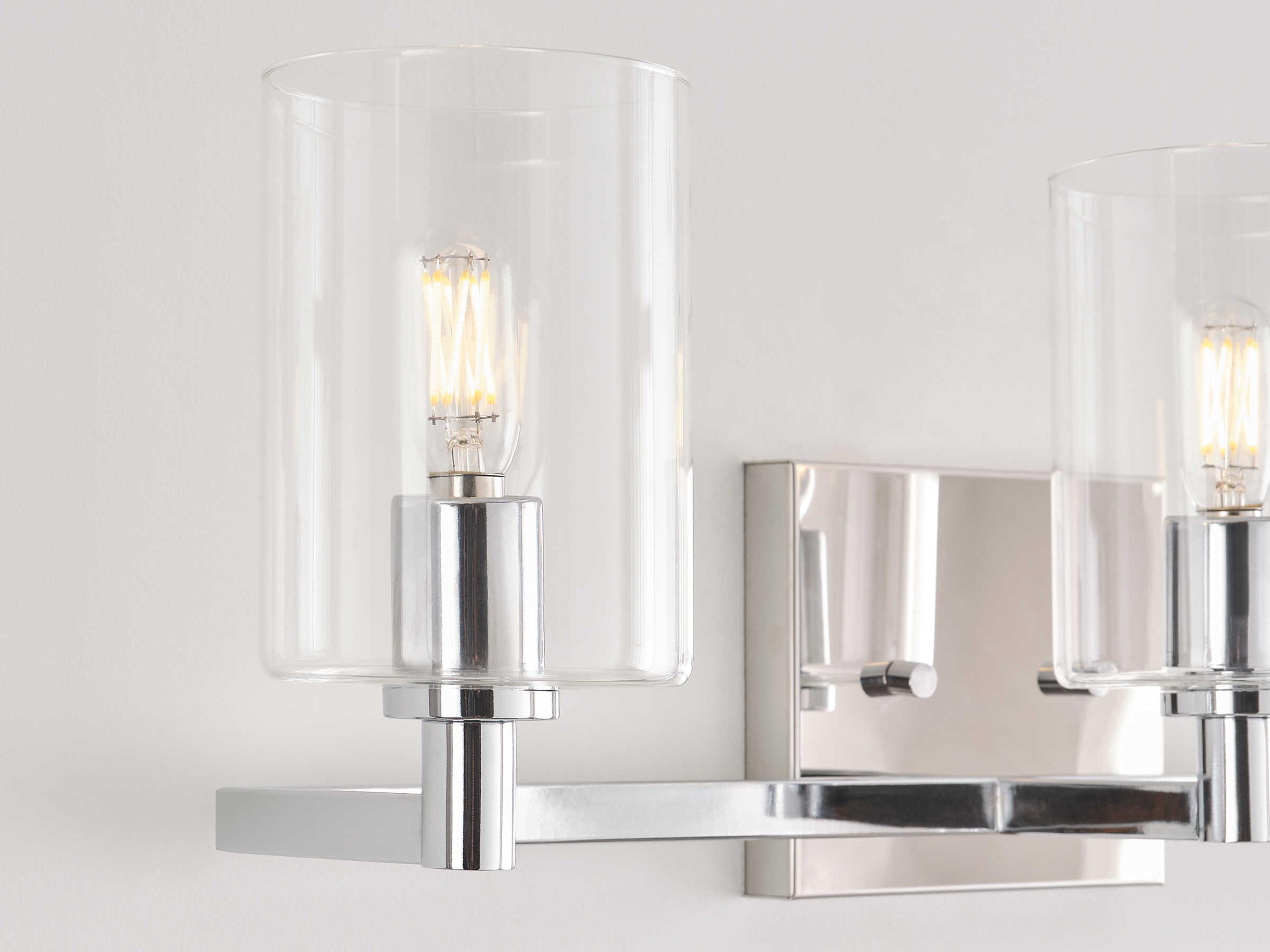 Visual Comfort Studio Fullton 3-Light Chrome Vanity Light