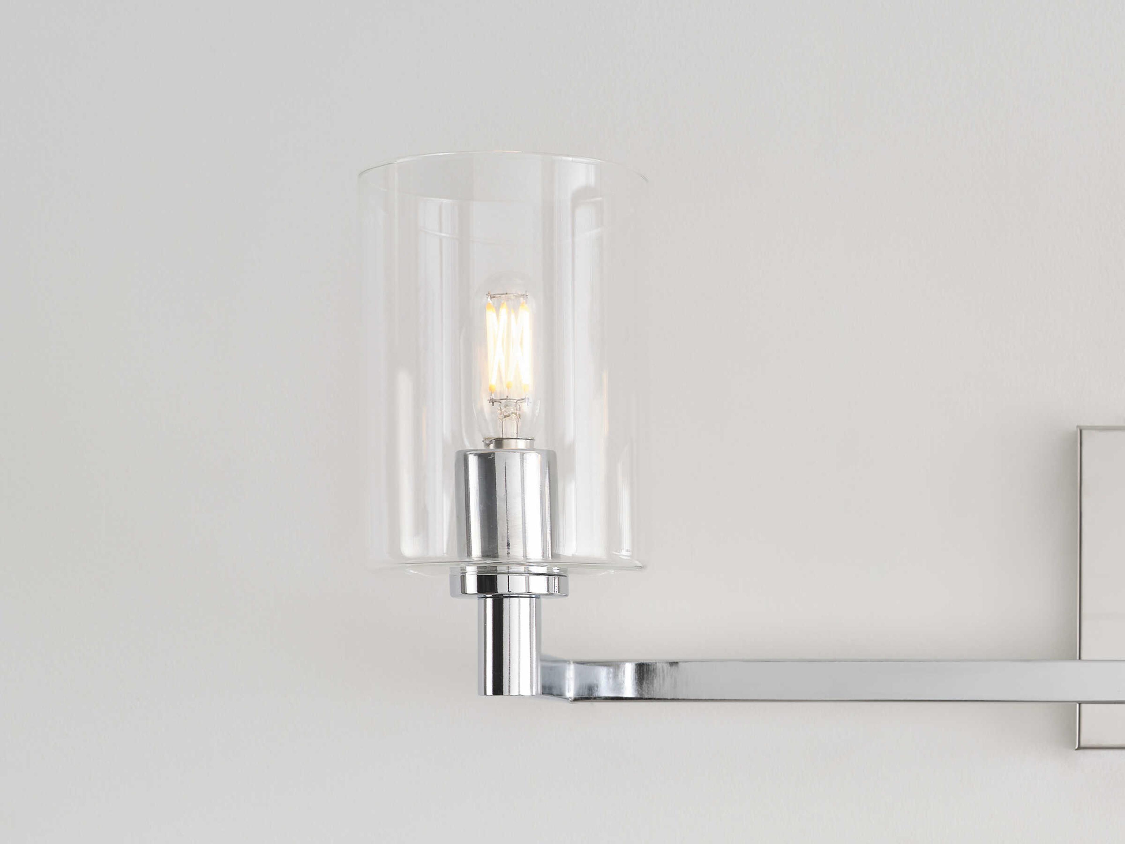 Visual Comfort Studio Fullton 3-Light Chrome Vanity Light