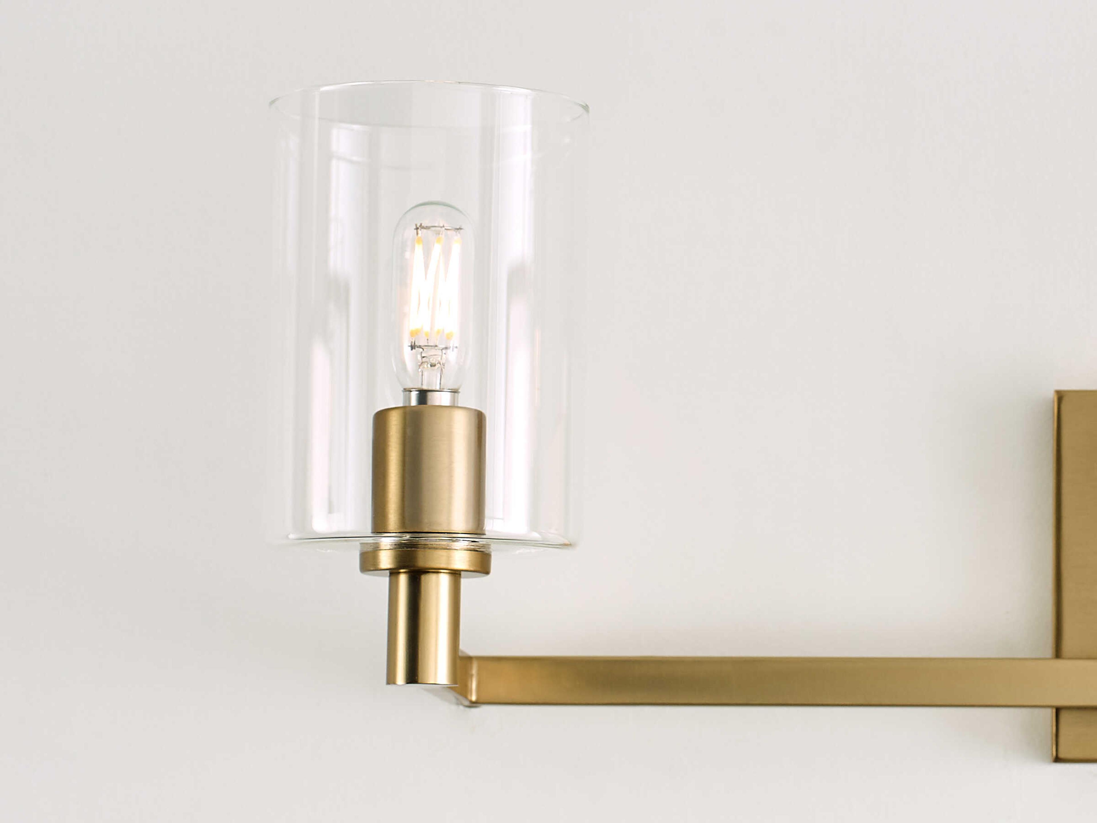 Visual Comfort Studio Fullton 3-Light Satin Brass Vanity Light