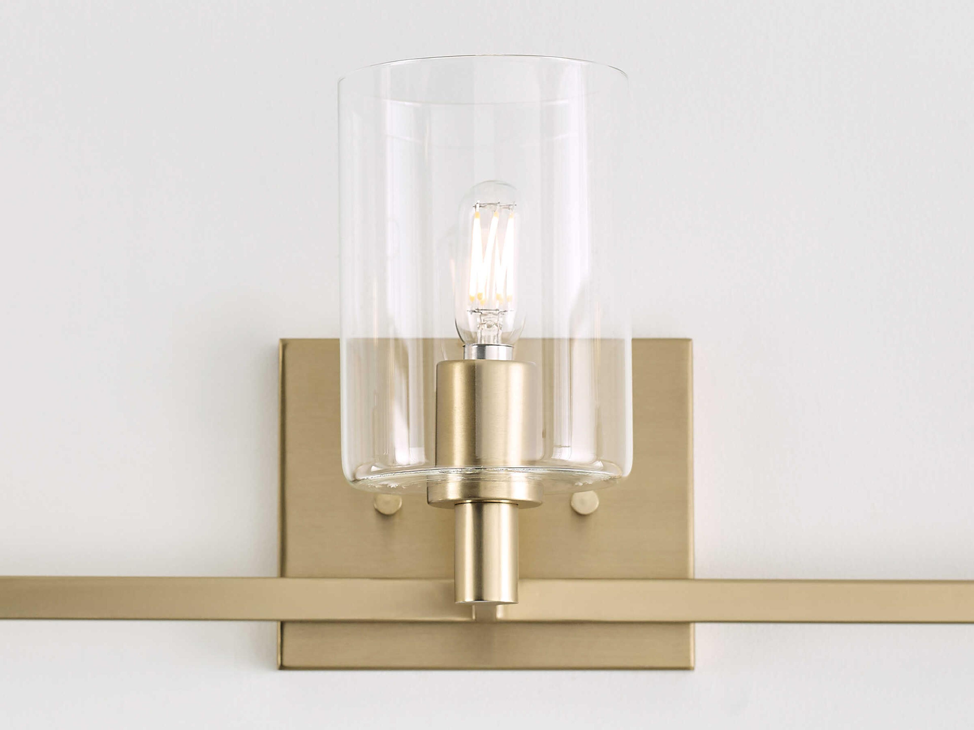 Visual Comfort Studio Fullton 3-Light Satin Brass Vanity Light