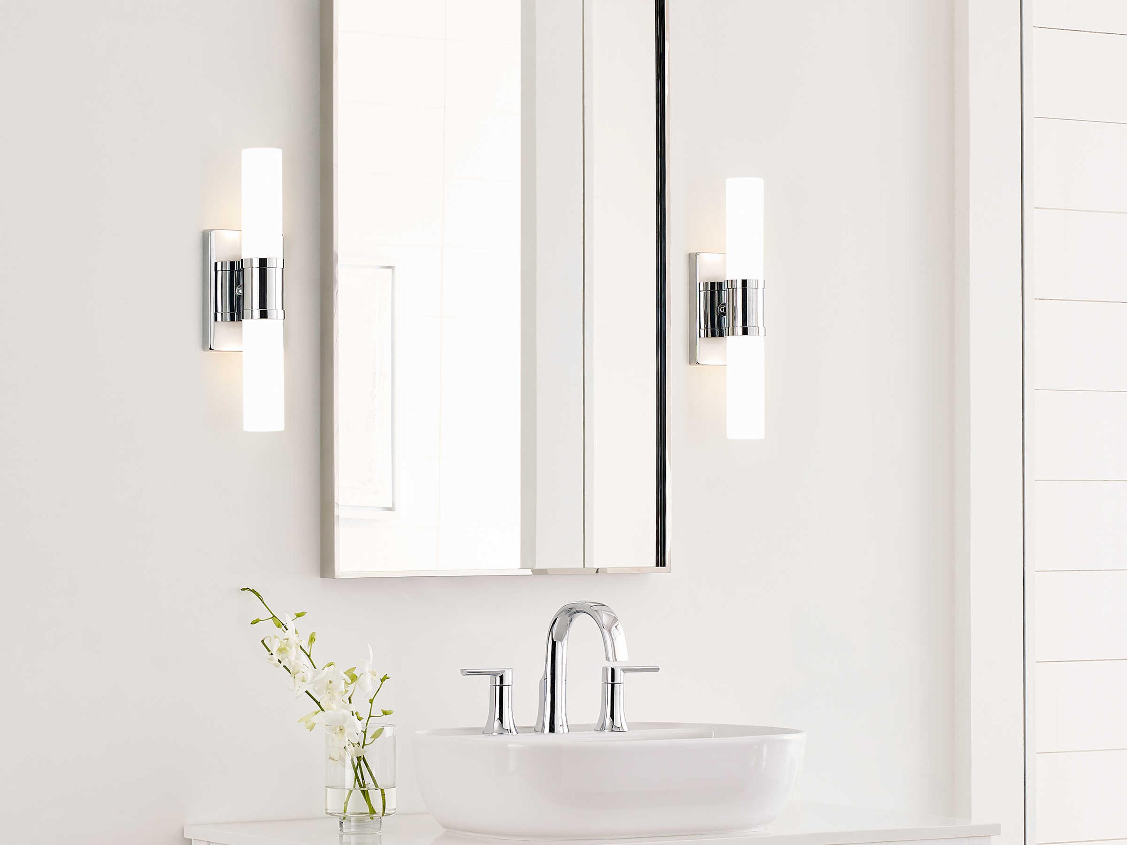 Visual Comfort Studio Keaton 2-Light Chrome Vanity Light