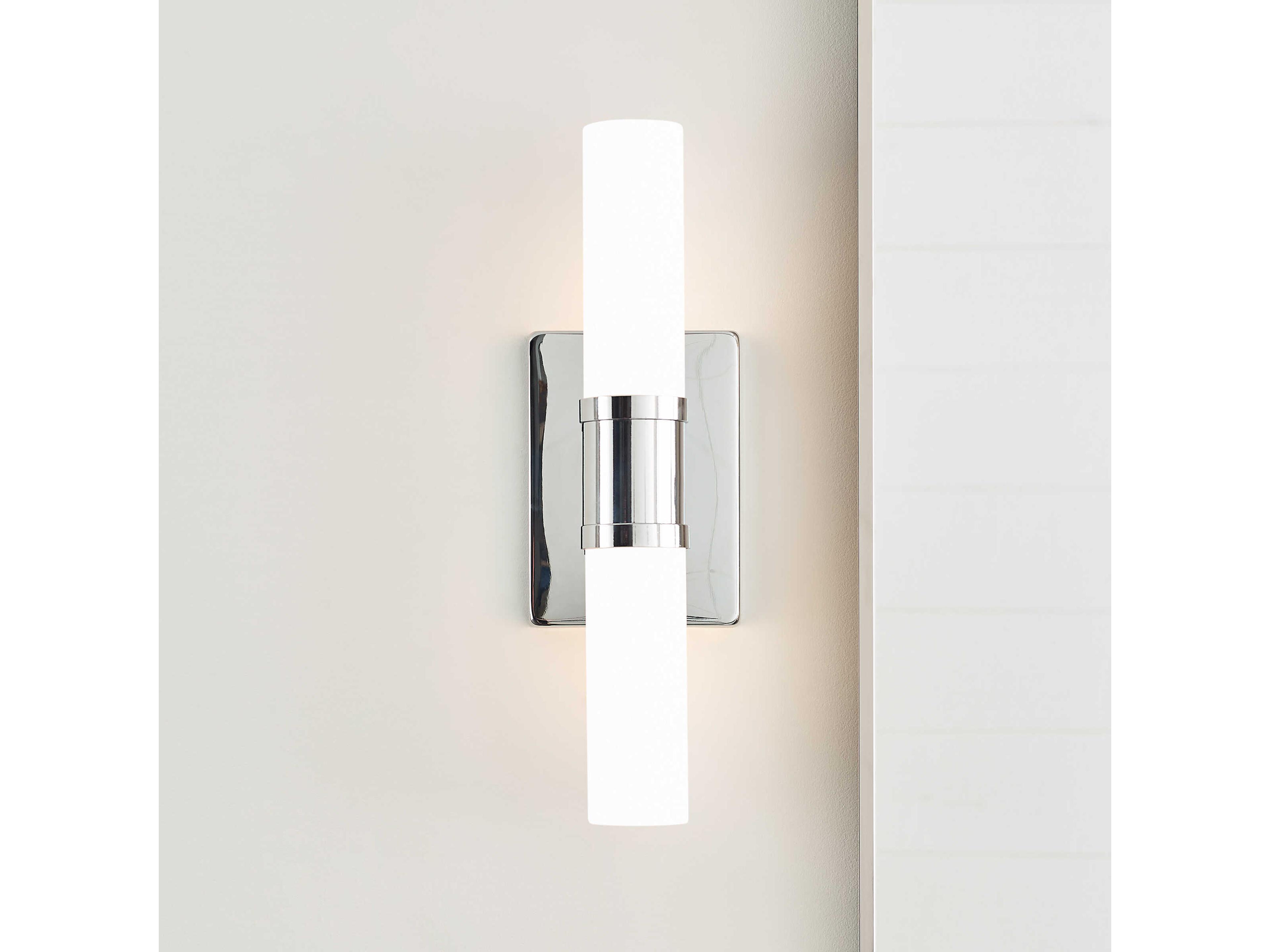 Visual Comfort Studio Keaton 2-Light Chrome Vanity Light