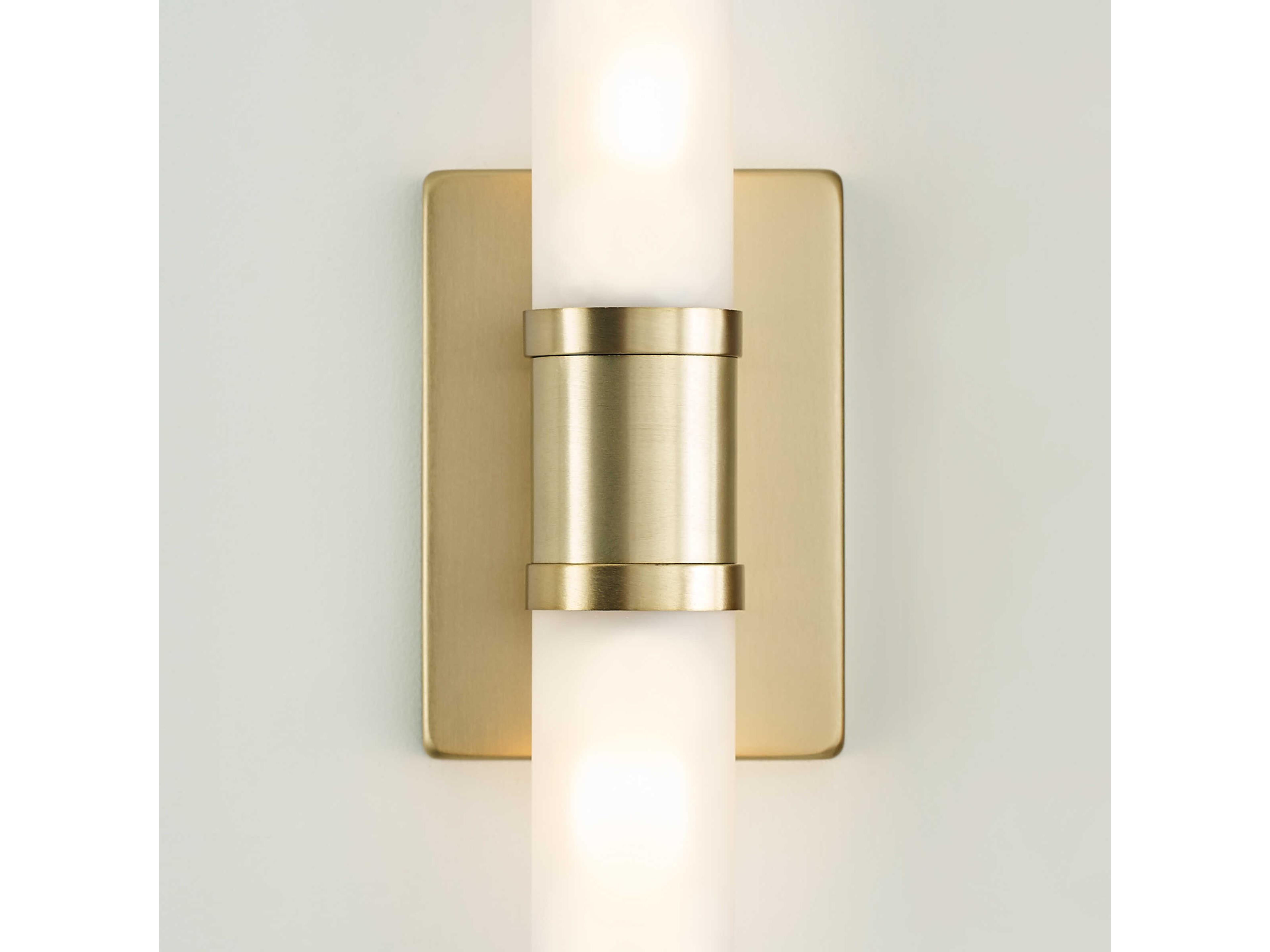 Visual Comfort Studio Keaton 2-Light Satin Brass Vanity Light