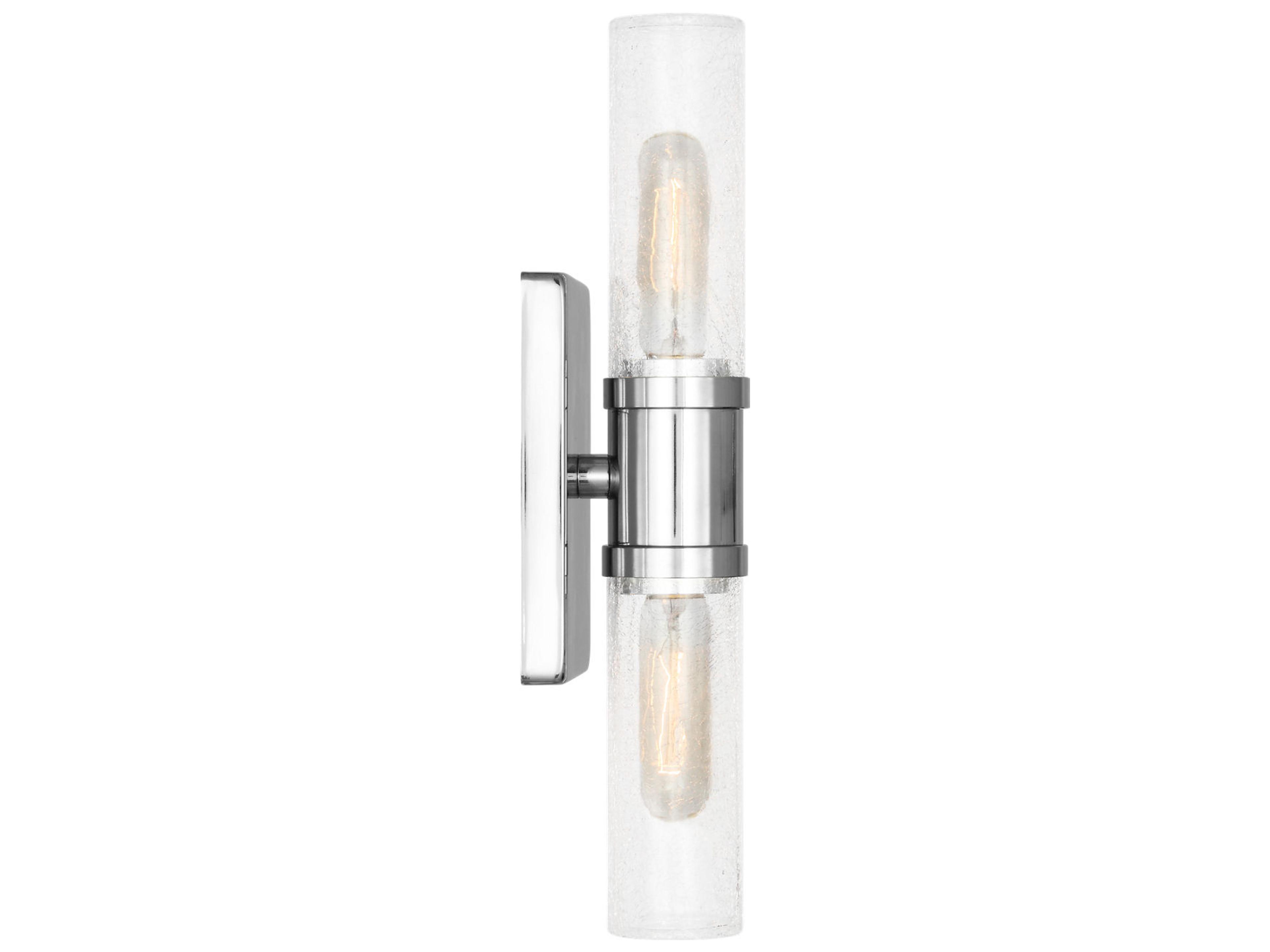 Visual Comfort Studio Keaton 2-Light Chrome Vanity Light