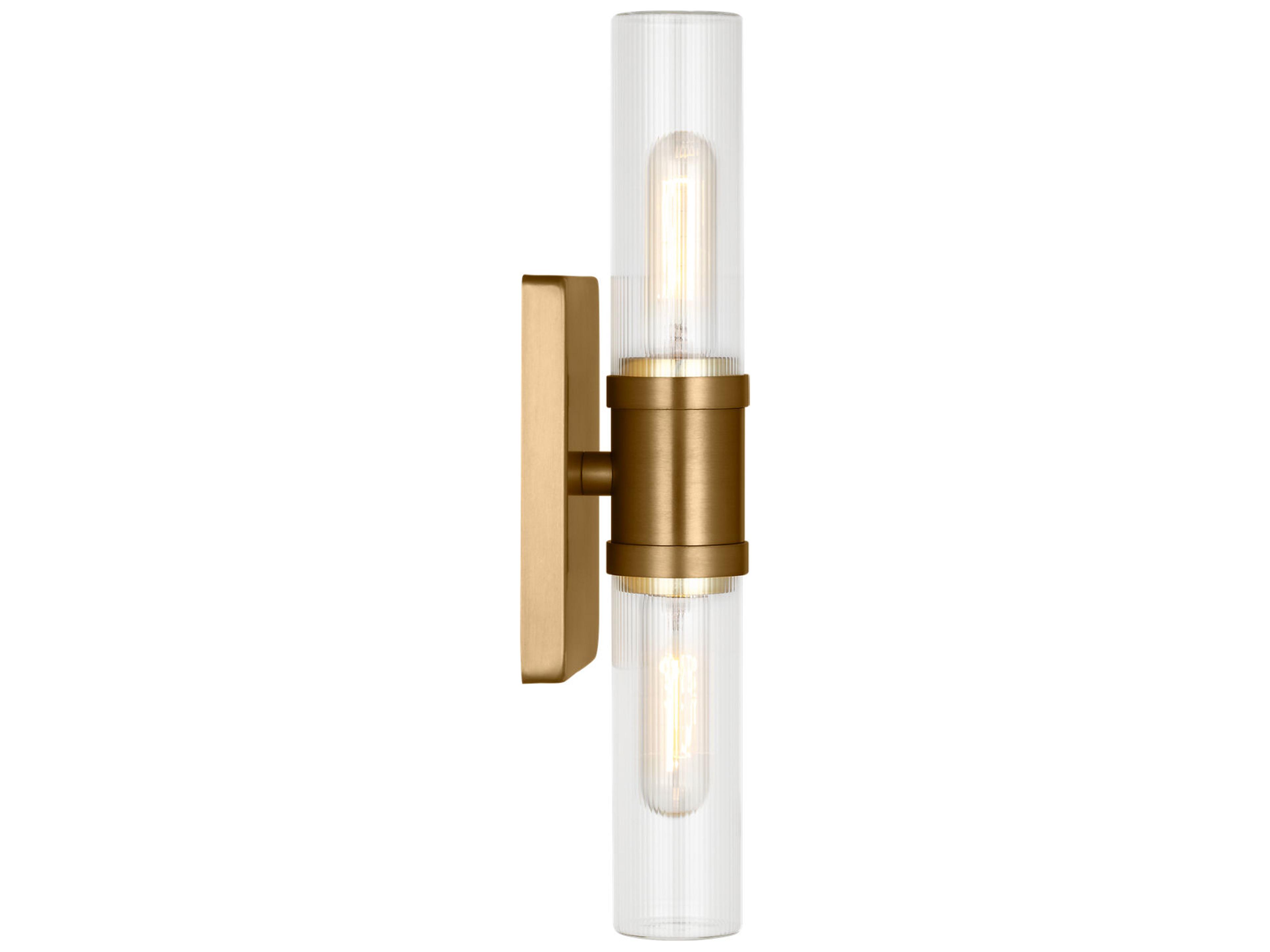 Visual Comfort Studio Keaton 2-Light Satin Brass Vanity Light