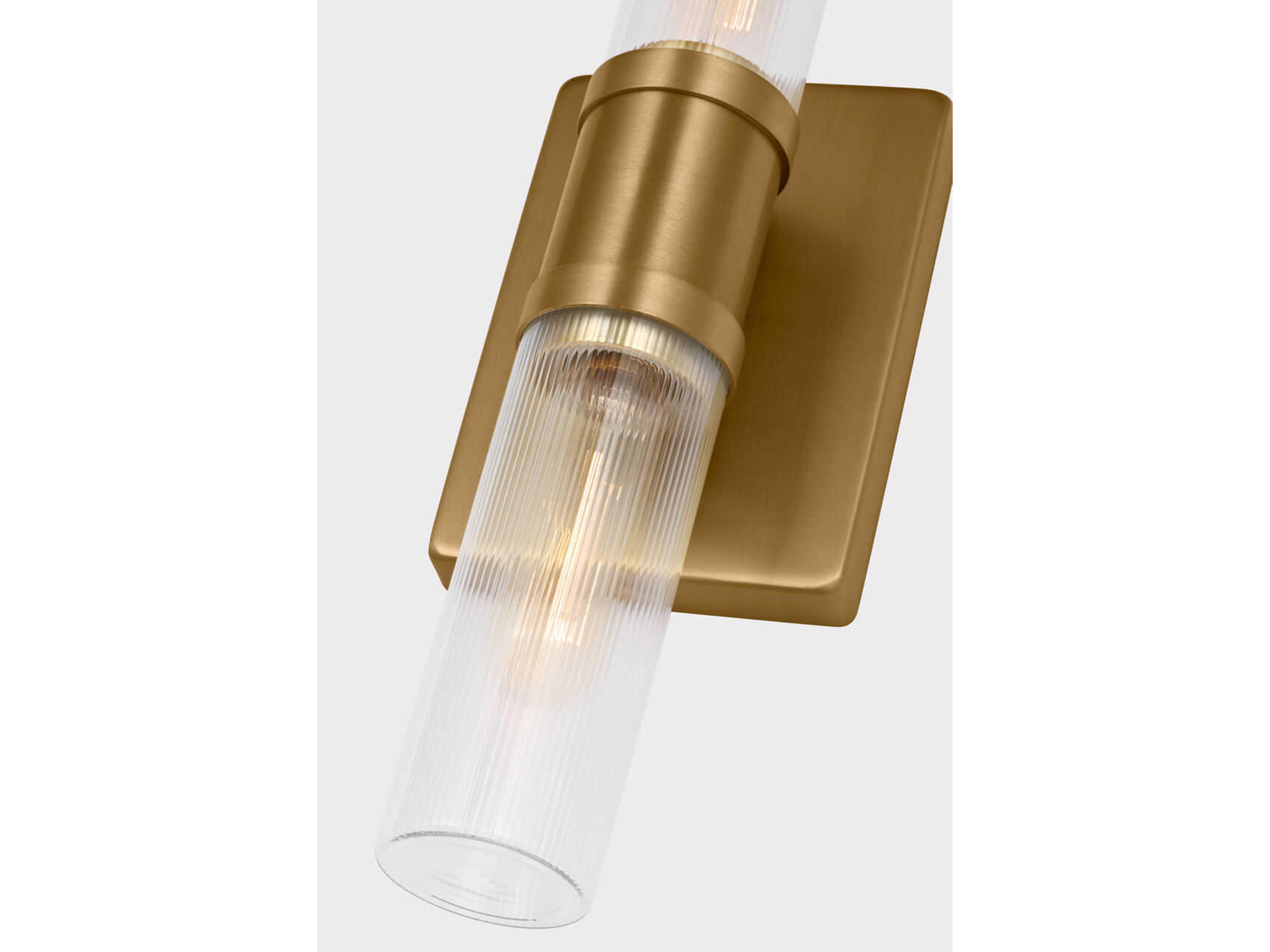 Visual Comfort Studio Keaton 2-Light Satin Brass Vanity Light