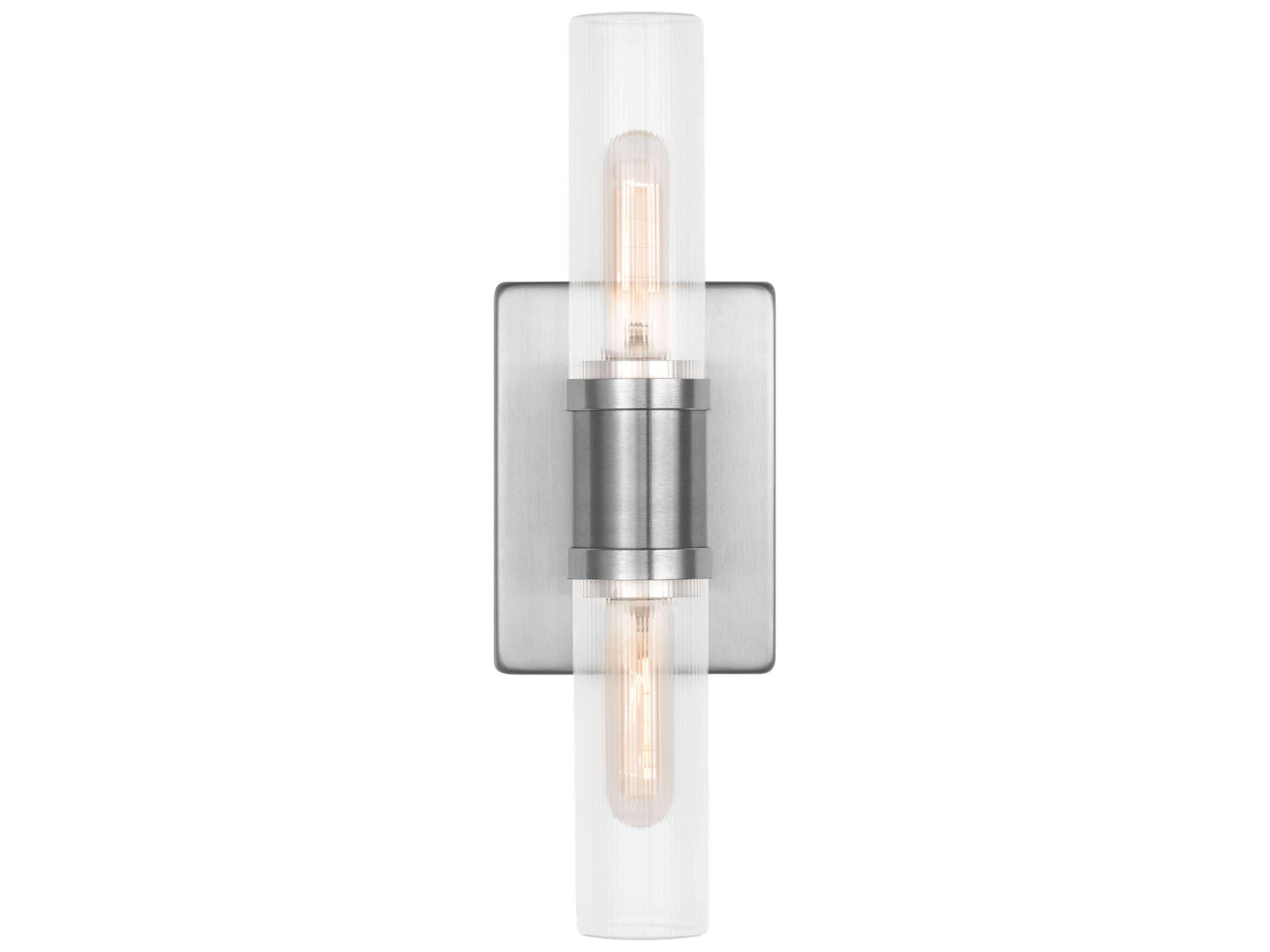 Visual Comfort Studio Keaton 2-Light Brushed Nickel Vanity Light