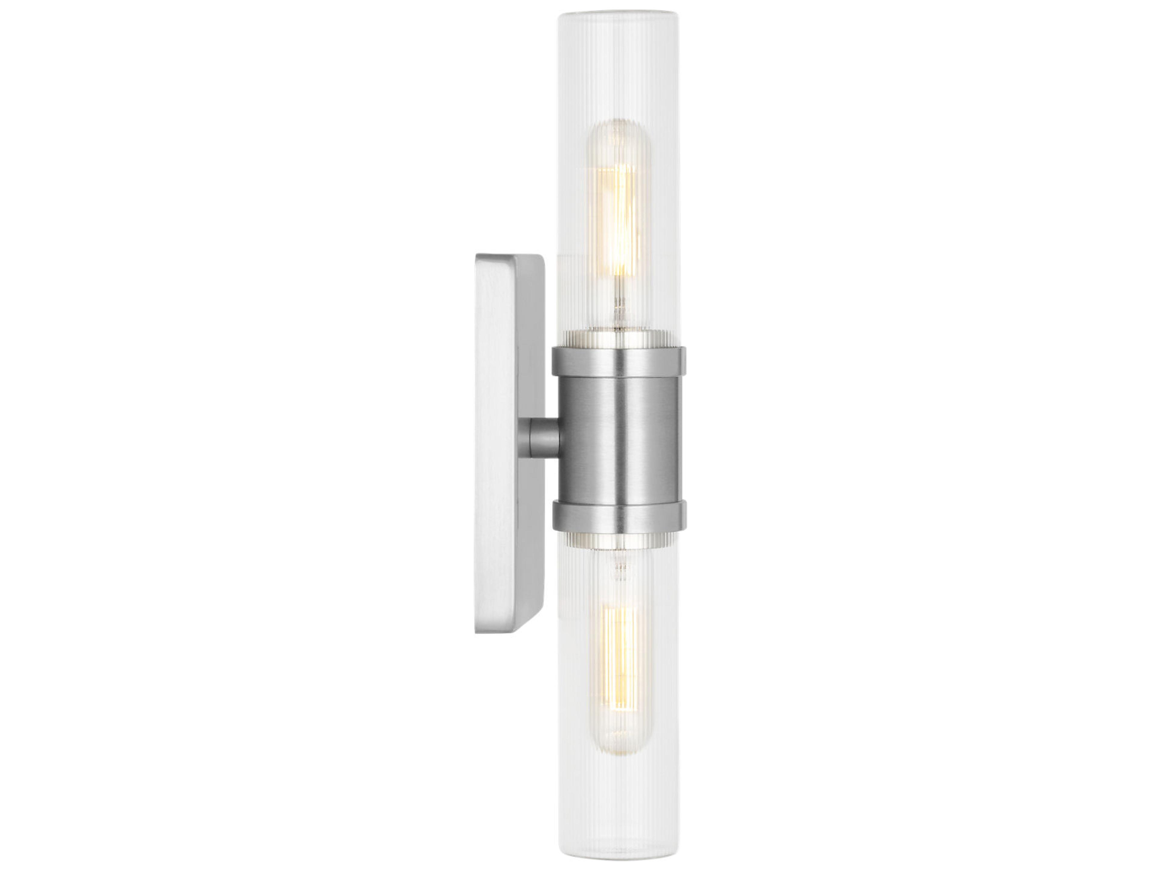 Visual Comfort Studio Keaton 2-Light Brushed Nickel Vanity Light