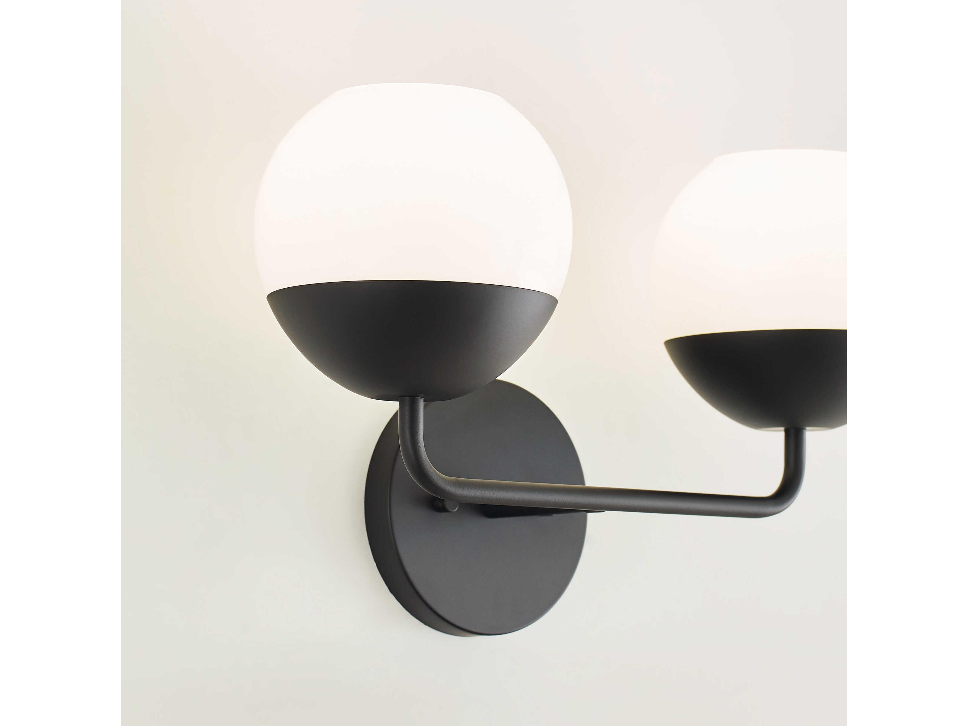 Visual Comfort Studio Alvin 2-Light Midnight Black Vanity Light