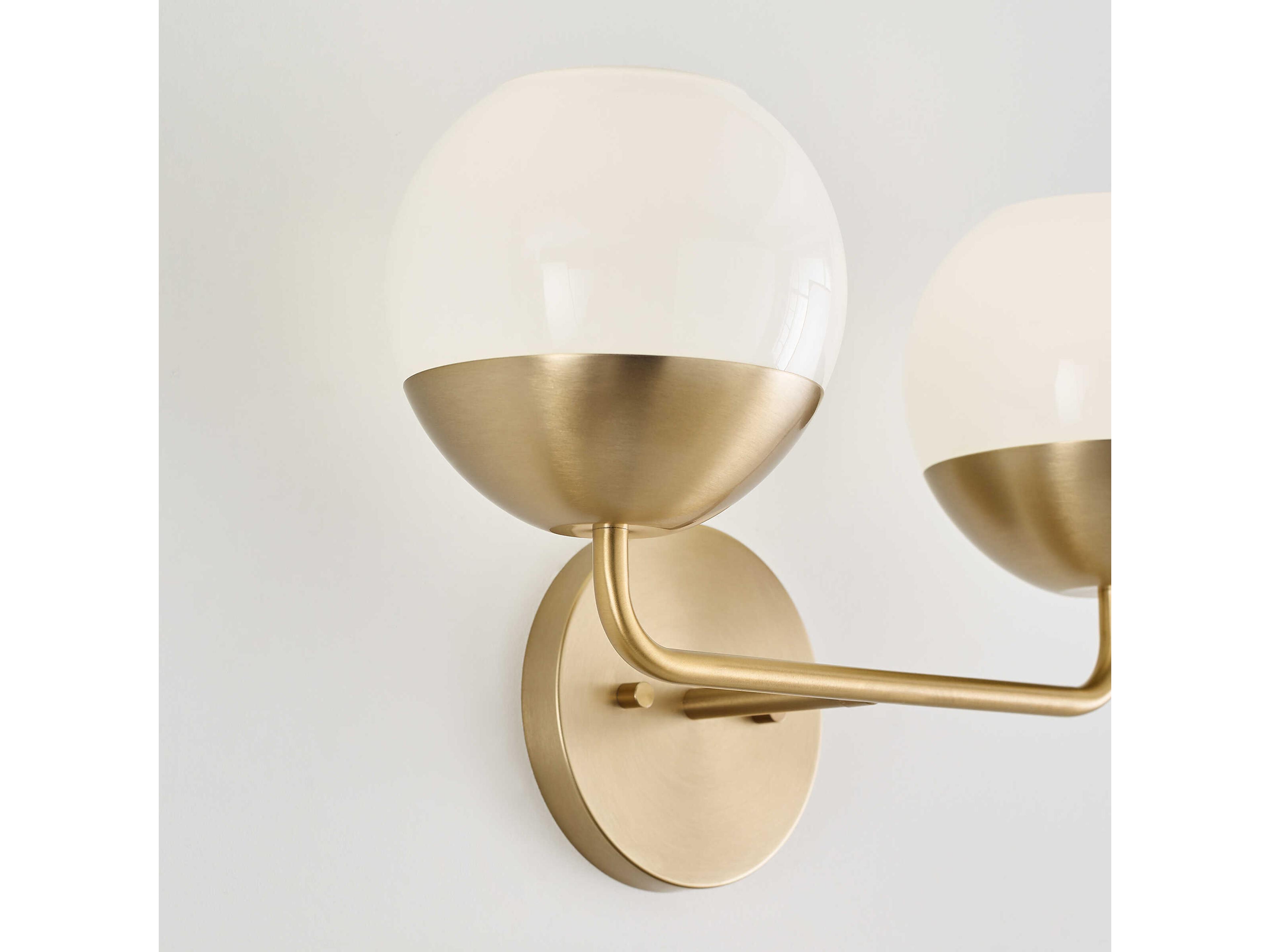 Visual Comfort Studio Alvin 2-Light Satin Brass Vanity Light