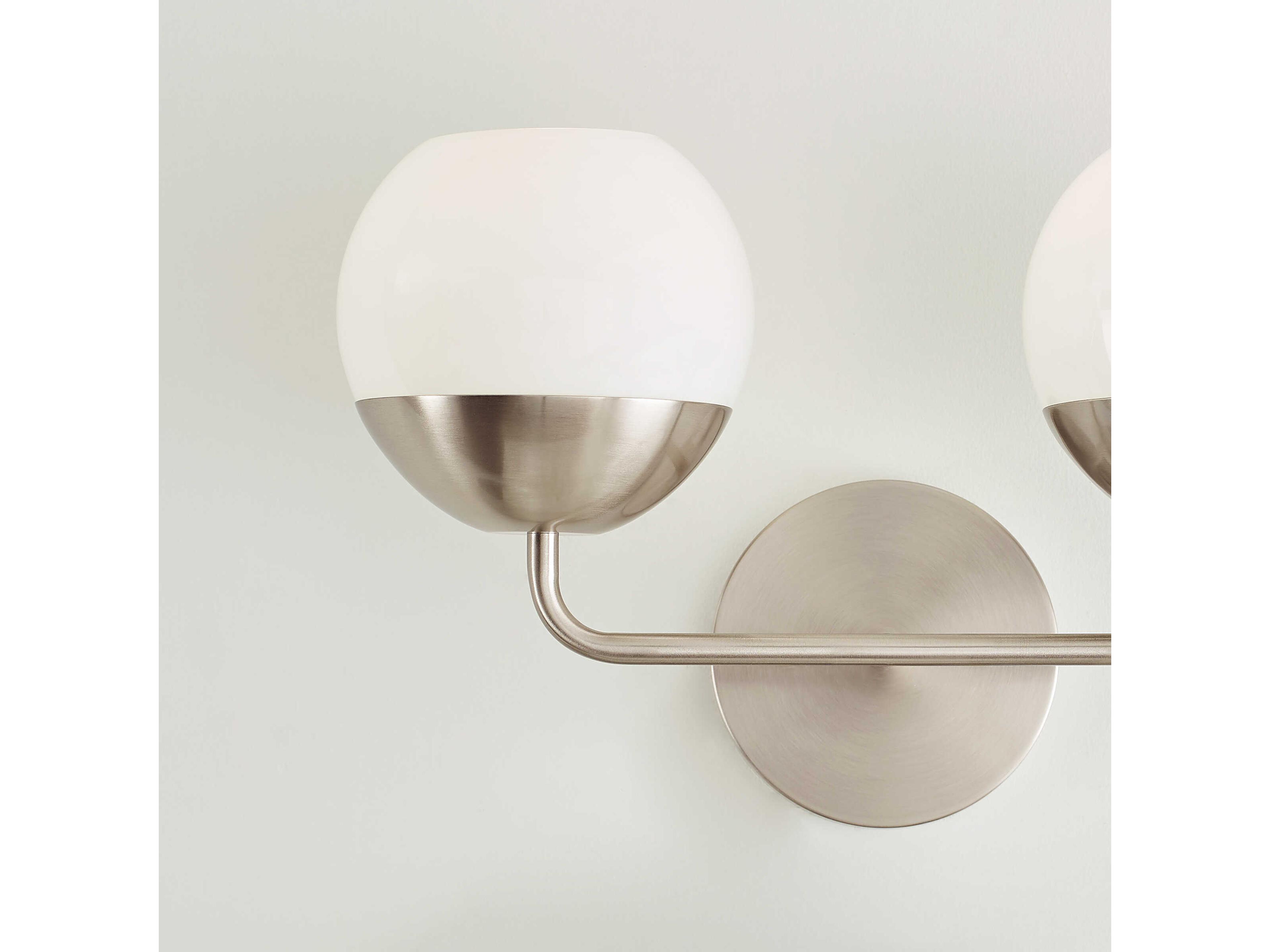 Visual Comfort Studio Alvin 2-Light Brushed Nickel Vanity Light