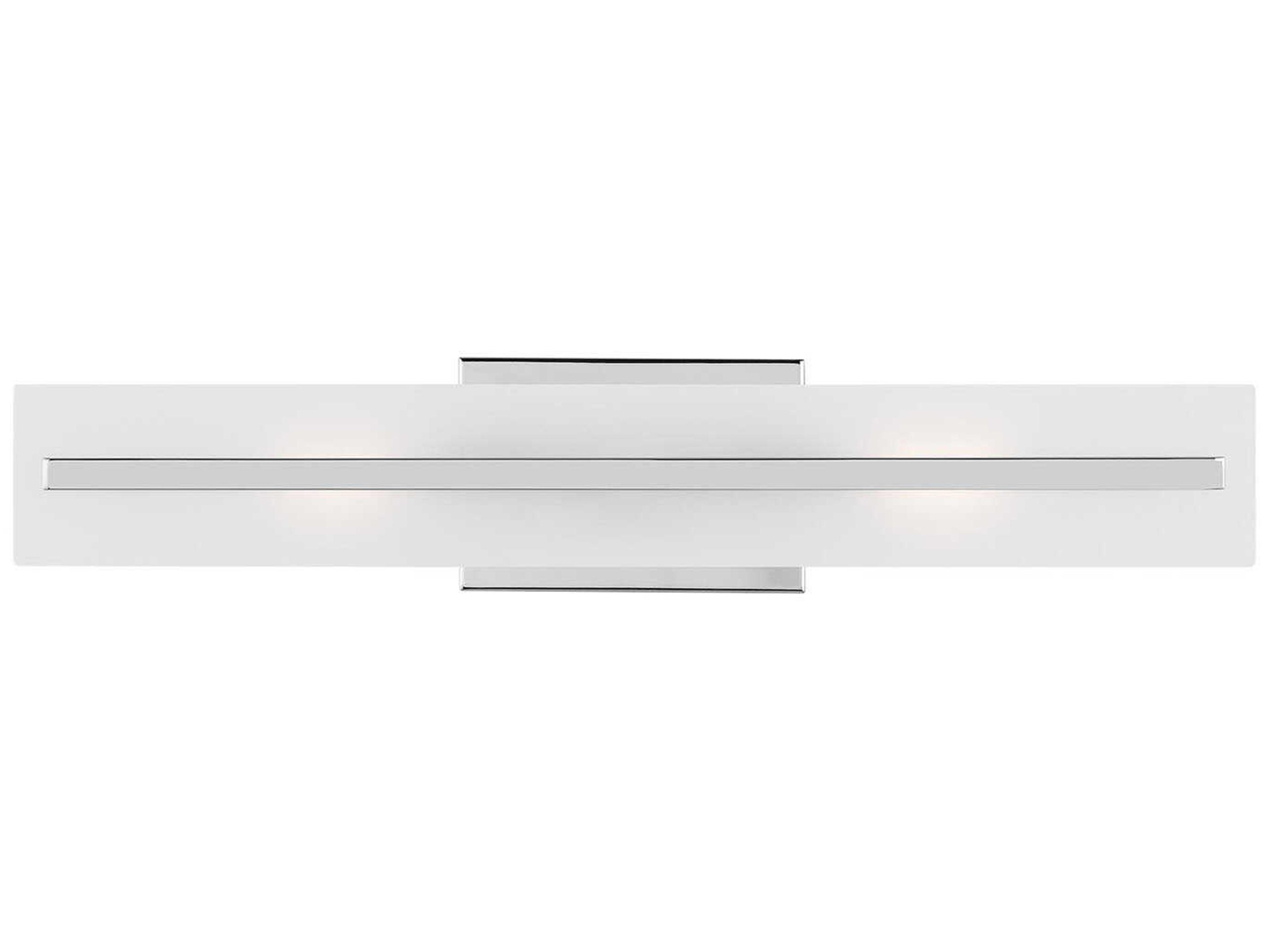 Dex Two Light Bath Vanity Modern Chrome Sconce