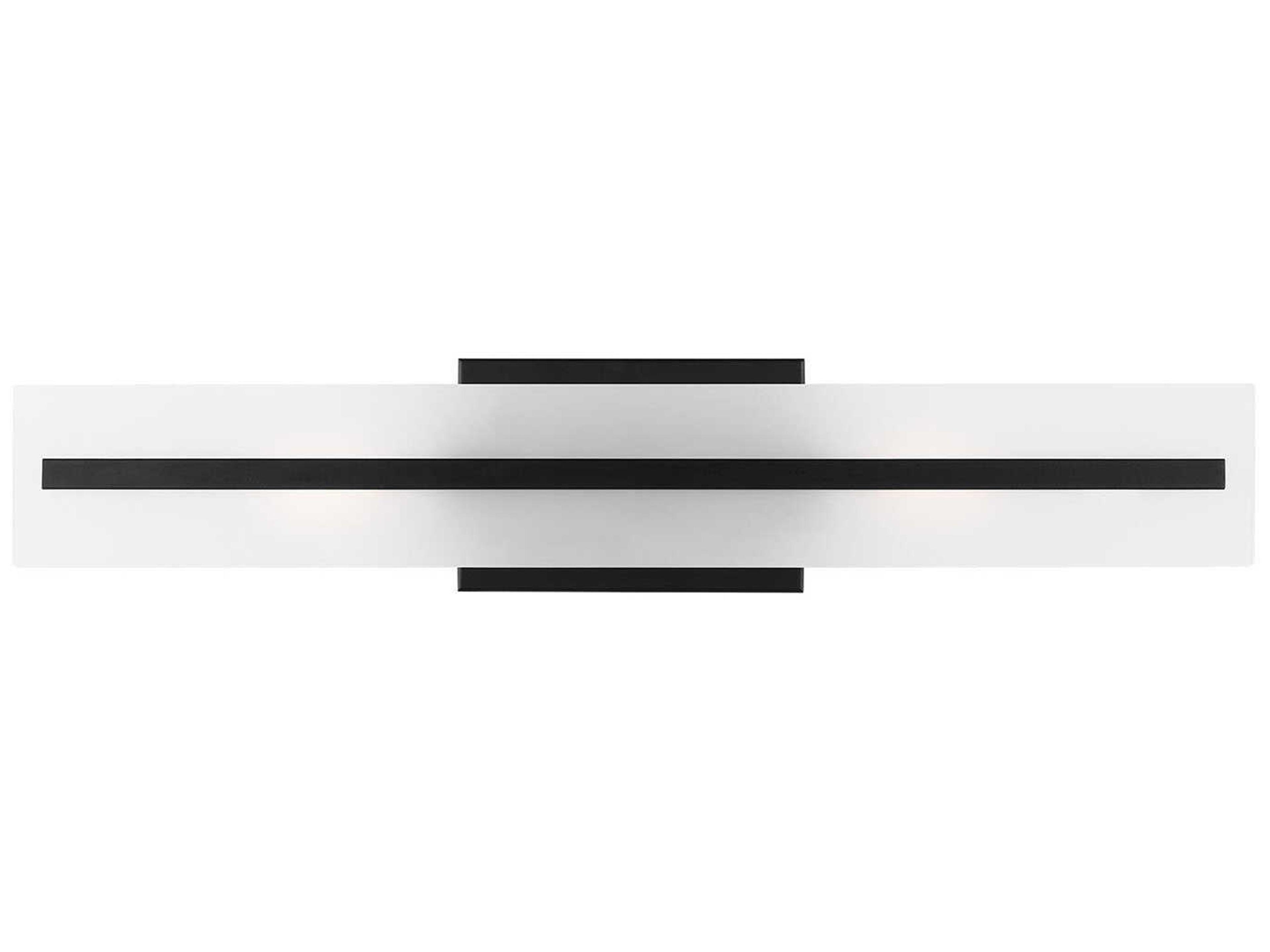 Dex Two Light Bath Vanity in Midnight Black