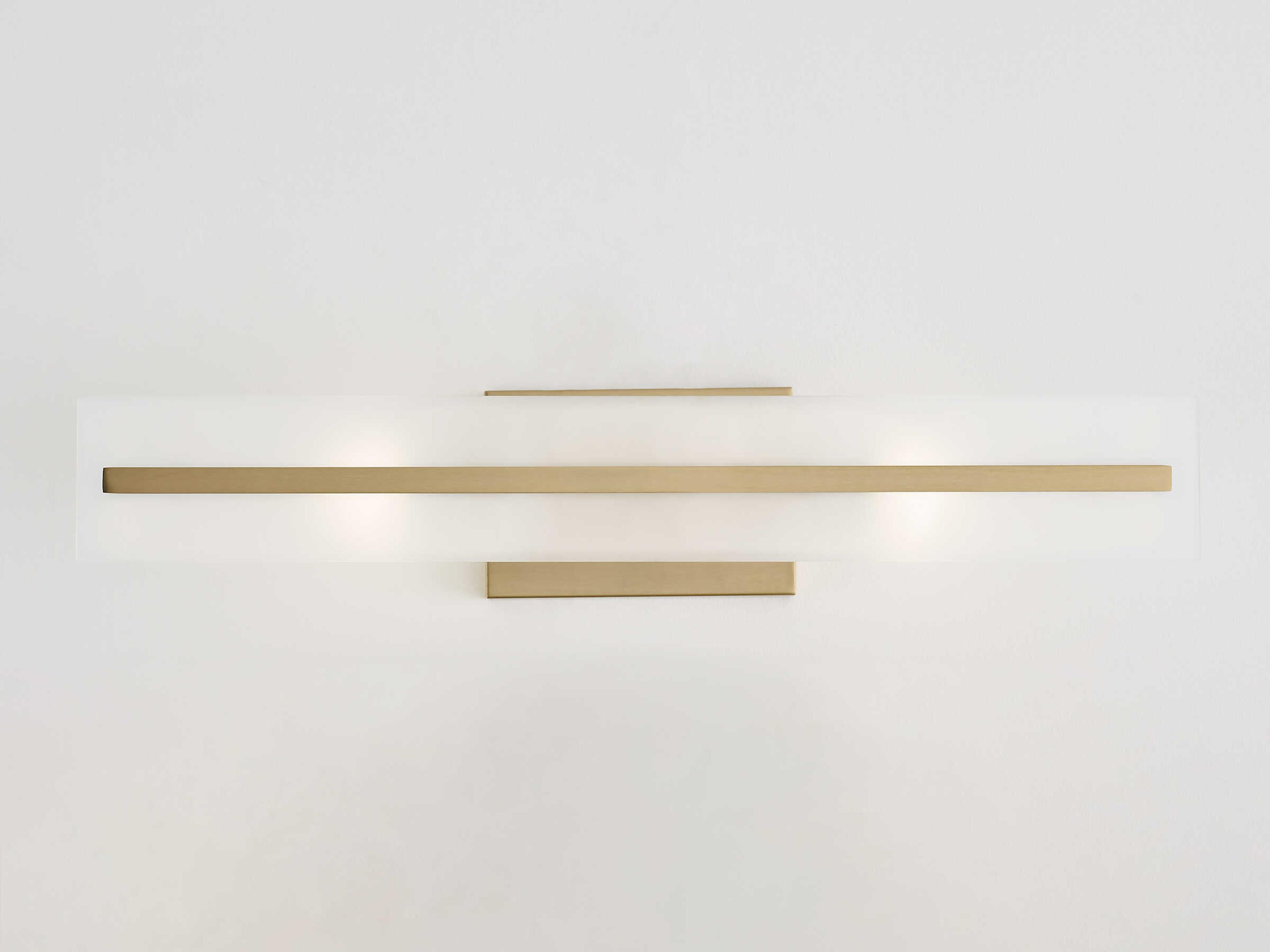 Visual Comfort Studio Dex 2-Light Satin Brass Vanity Light