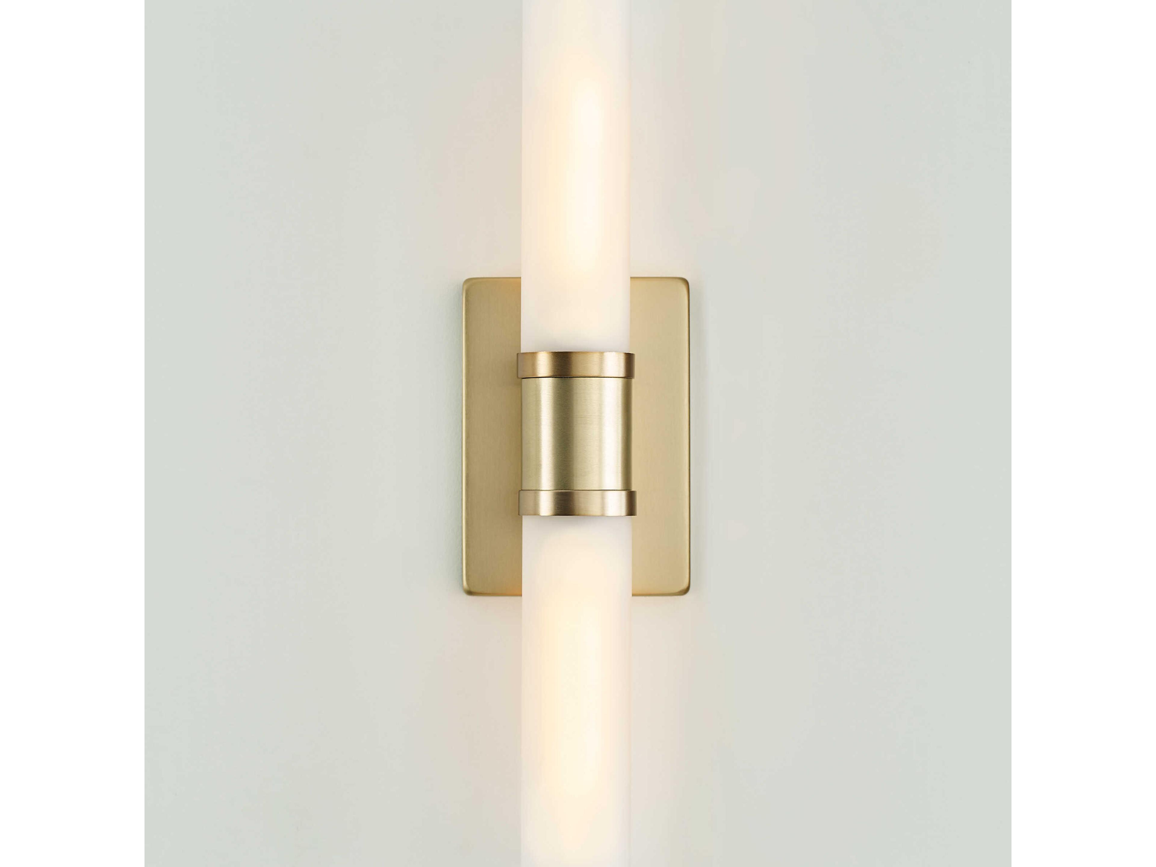 Visual Comfort Studio Keaton 2-Light Satin Brass Vanity Light