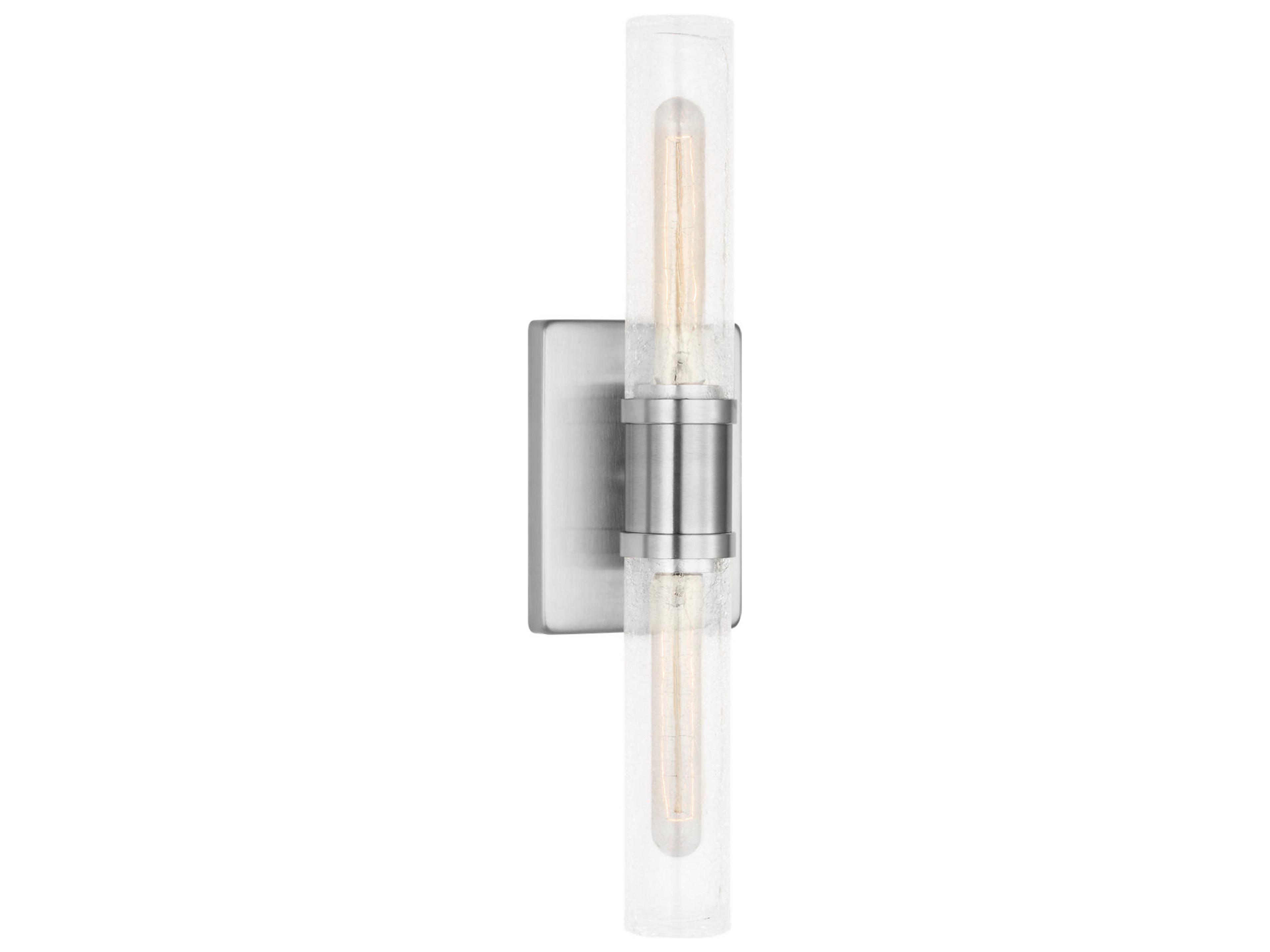 Keaton 2-Light Brushed Nickel Vanity Light