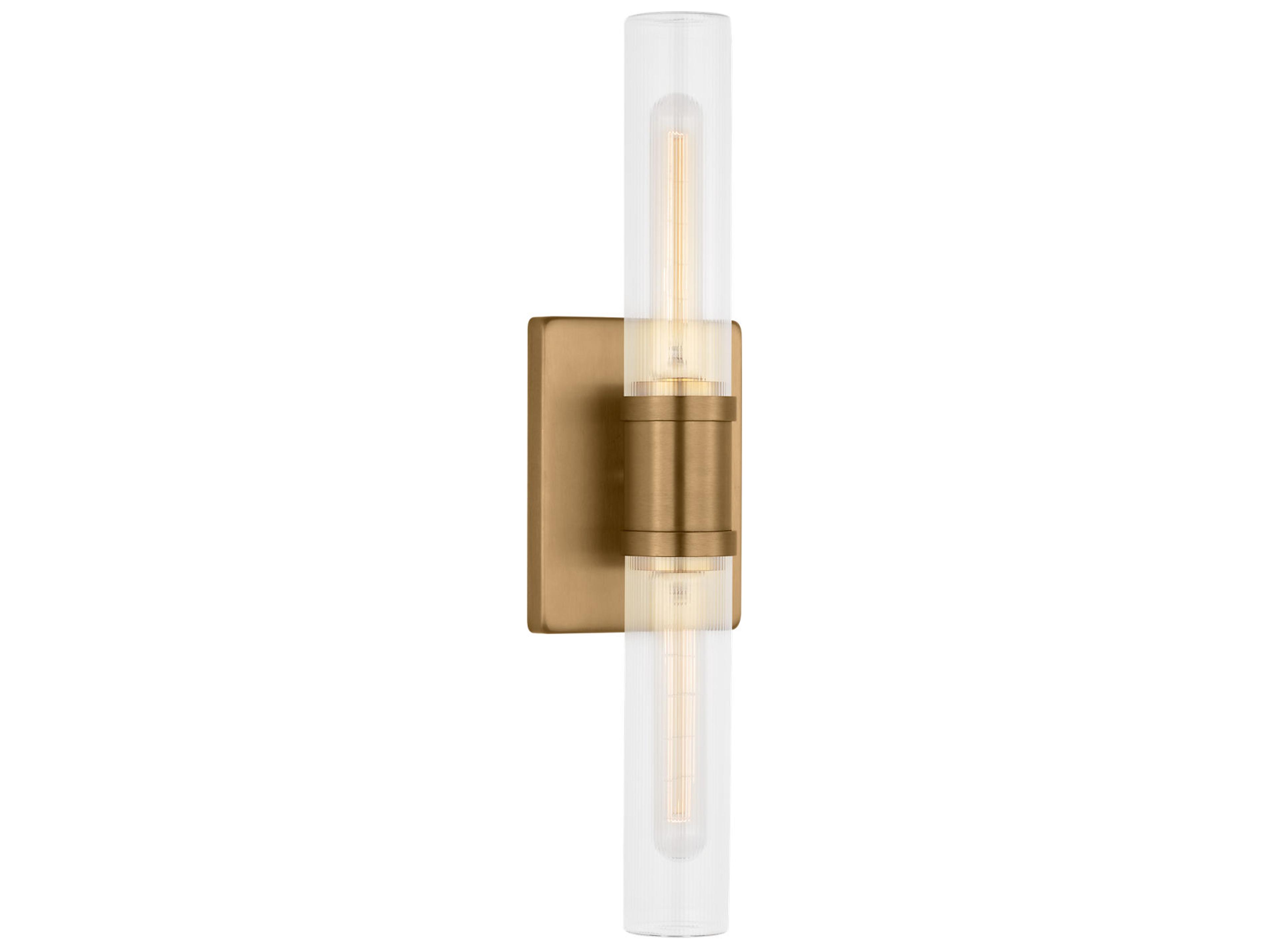 Keaton 2-Light Satin Brass Vanity Light