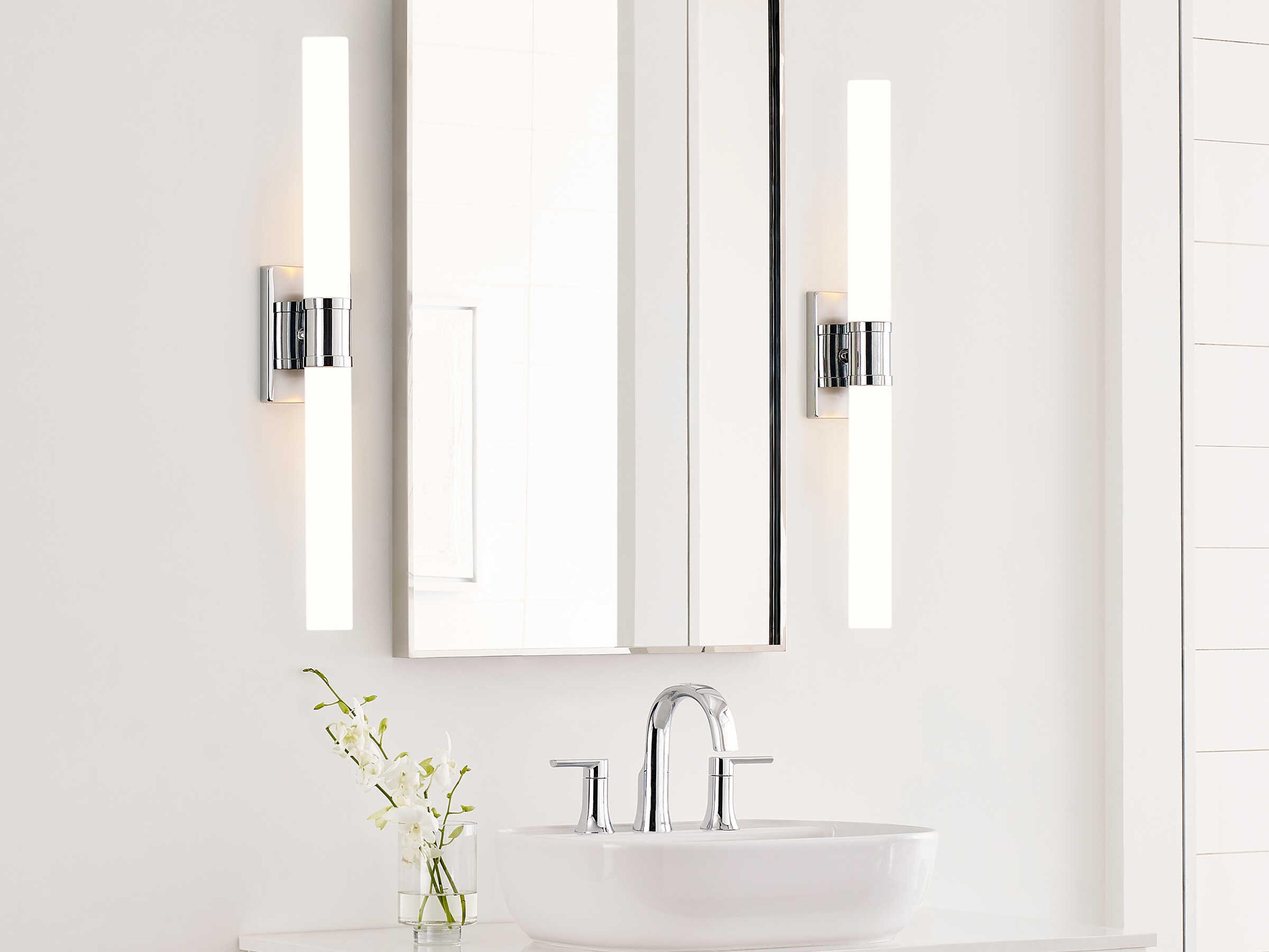 Visual Comfort Studio Keaton 2-Light Chrome Vanity Light