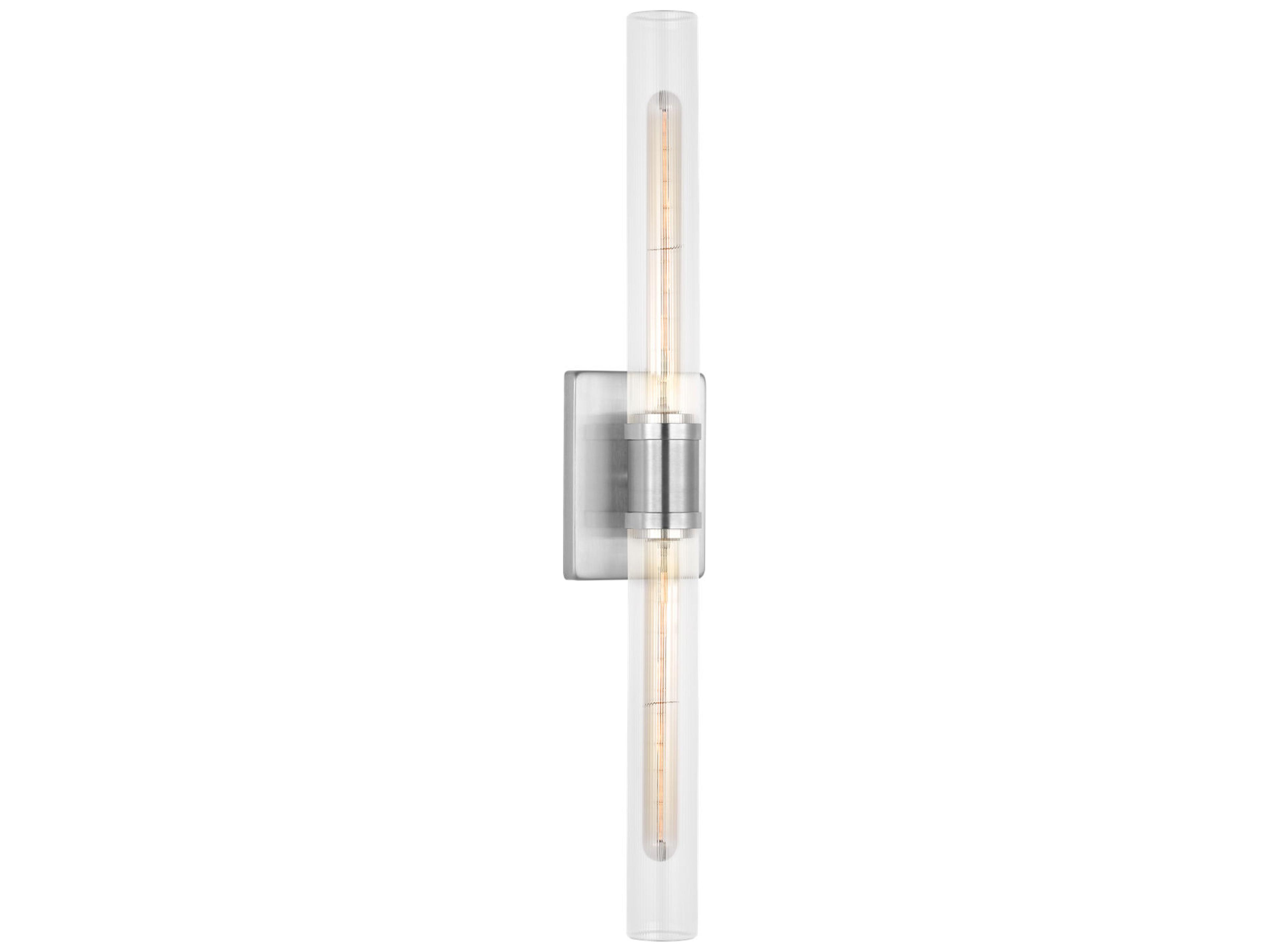 Keaton 2-Light Brushed Nickel Vanity Light