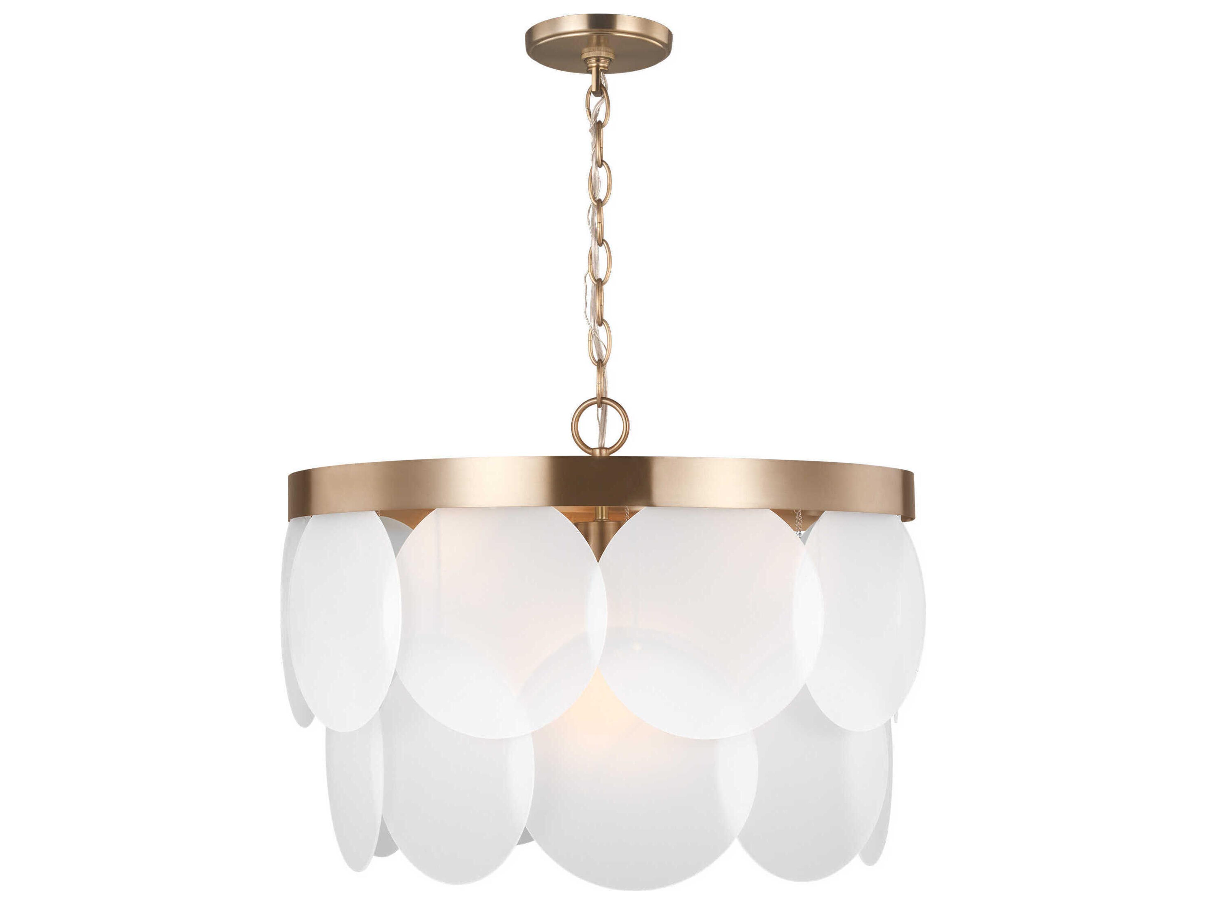 Mellita 6 Light Pendant Satin Brass