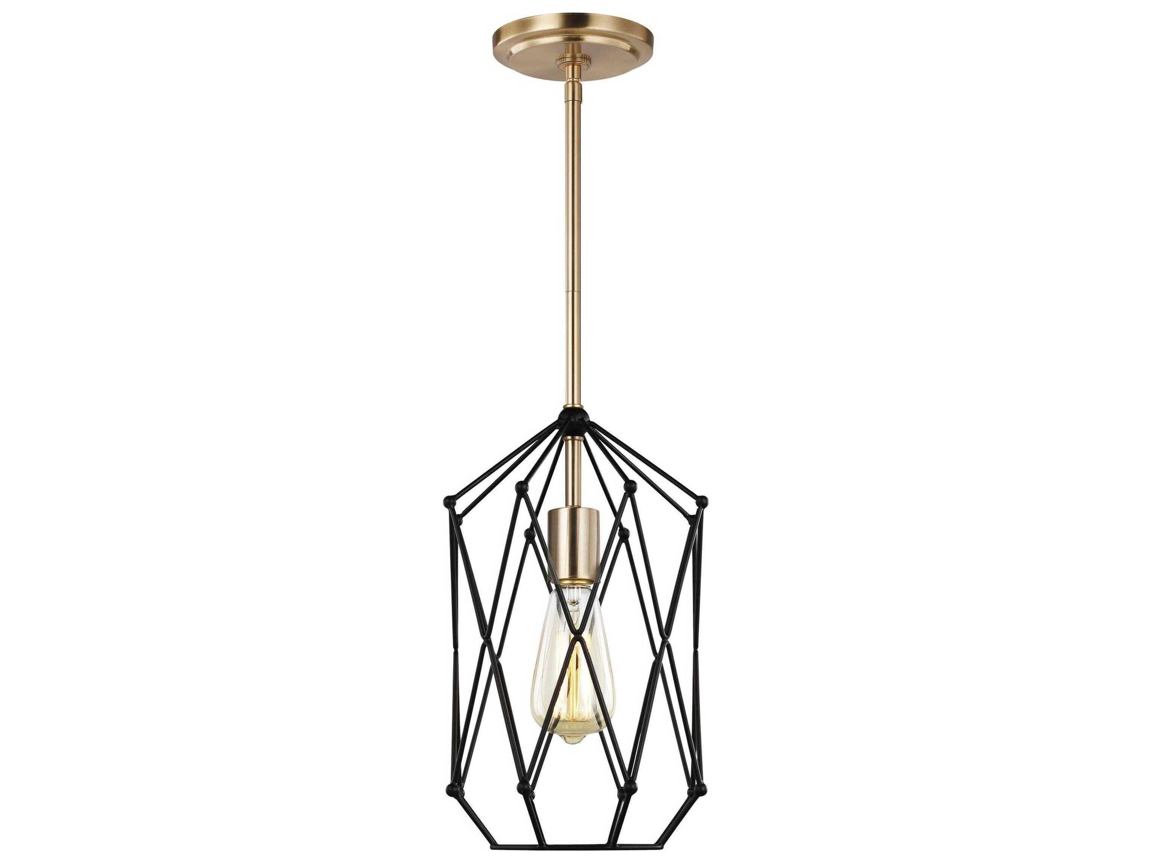 Zarra Small Cage Pendant Modern Geometric