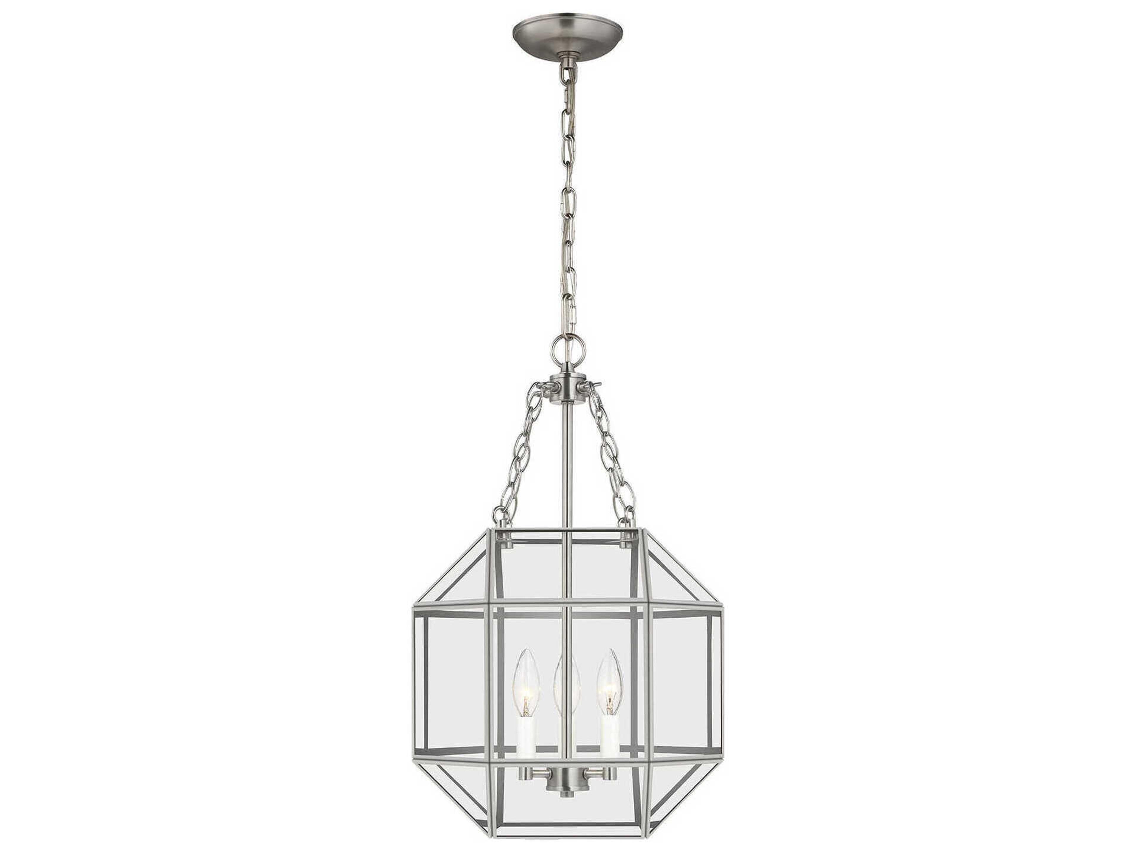 Morrison Small Pendant Lantern Brushed Nickel
