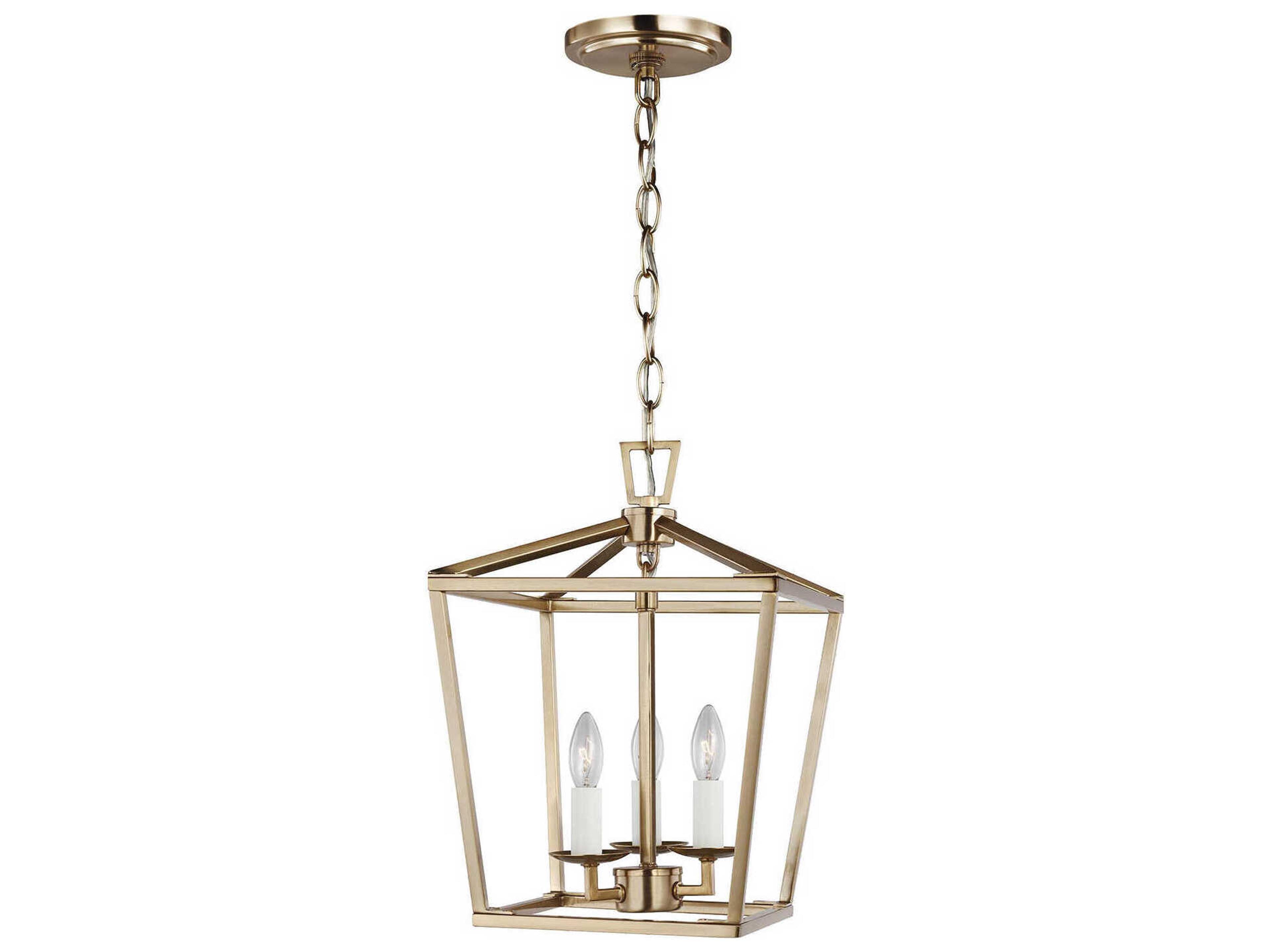 Dianna Mini Pendant Satin Brass Open Frame