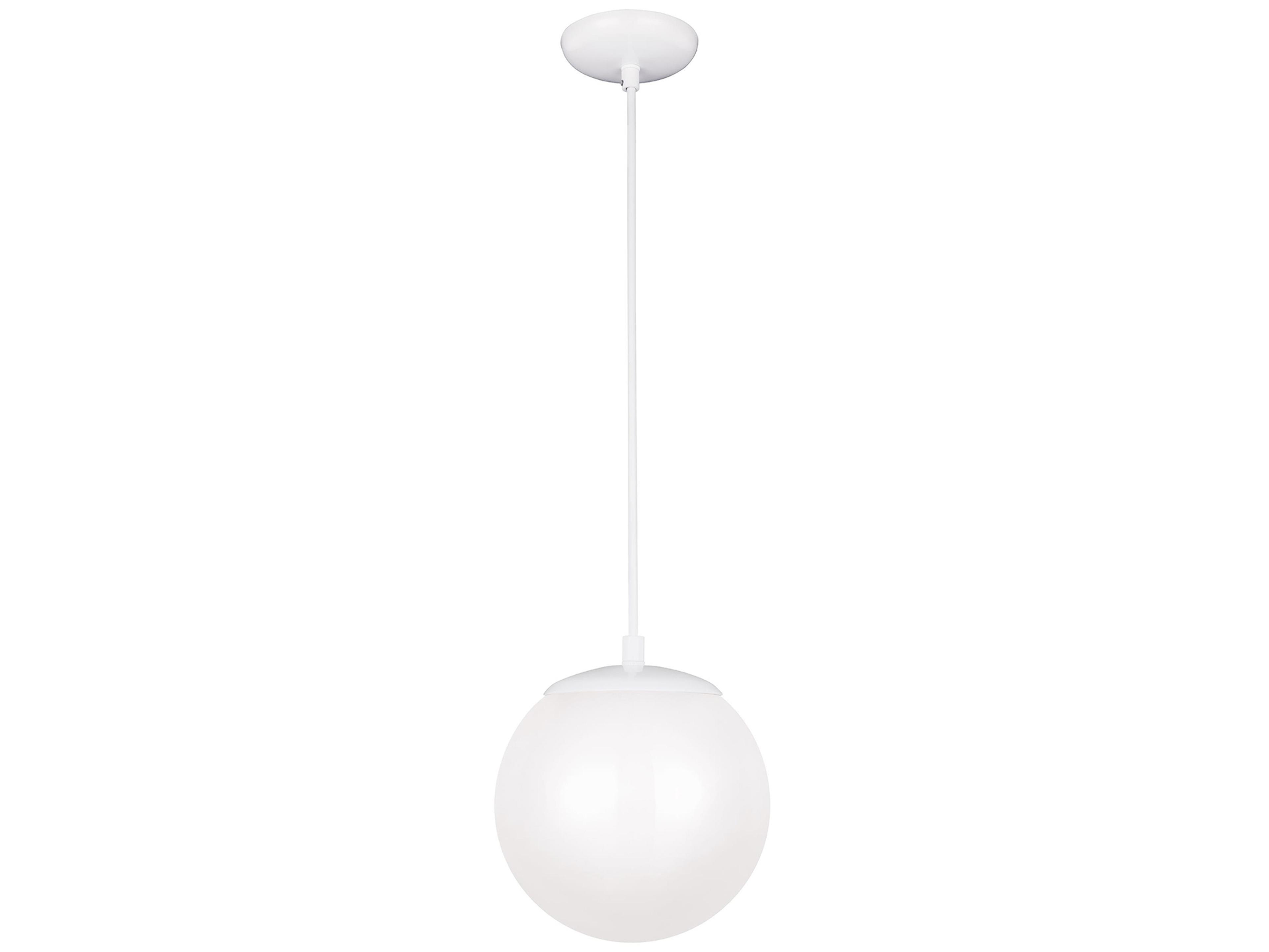 Leo Mini Pendant Light White Glass Globe