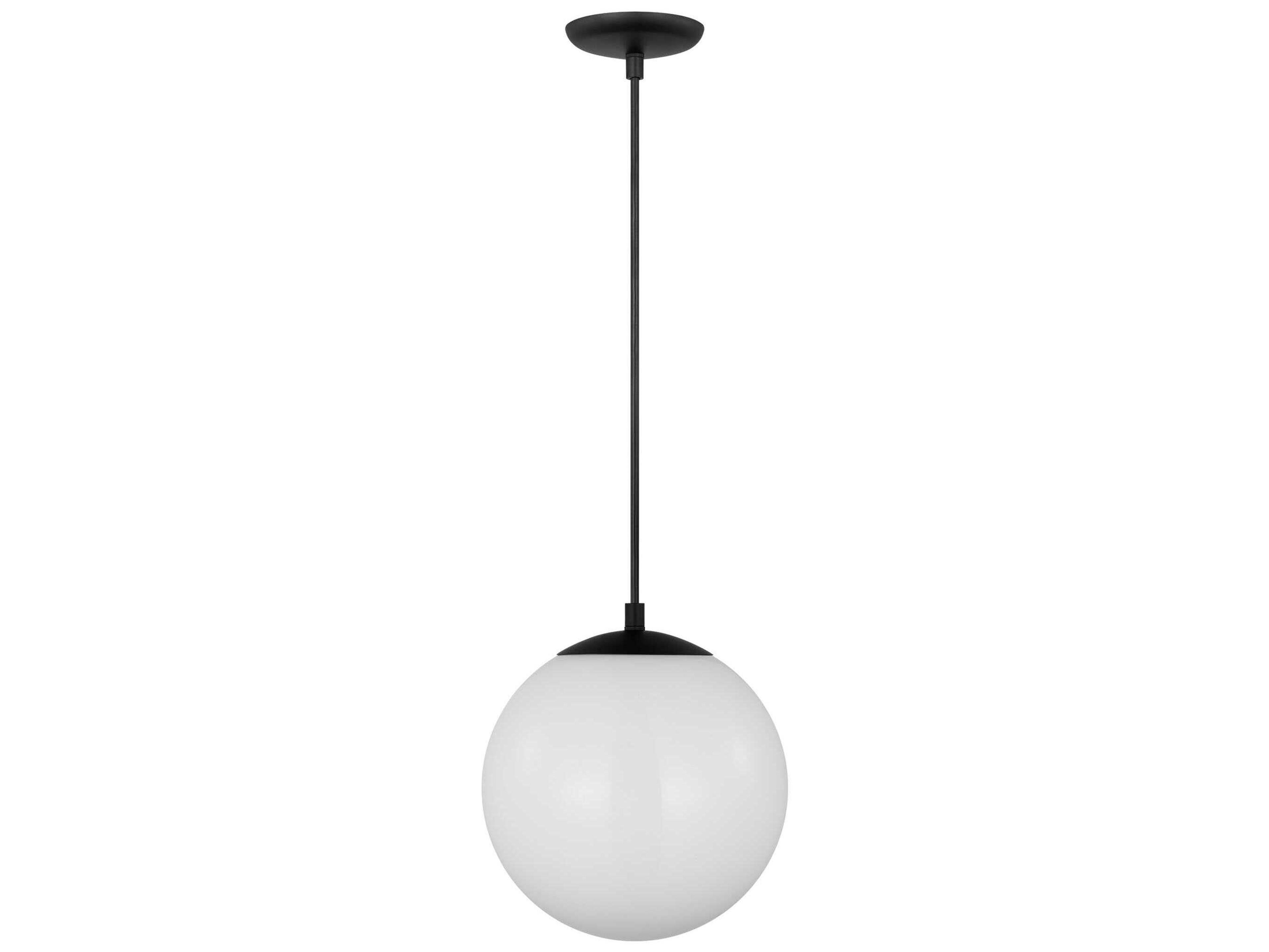 Visual Comfort Studio Leo 1-Light Midnight Black Globe Mini Pendant