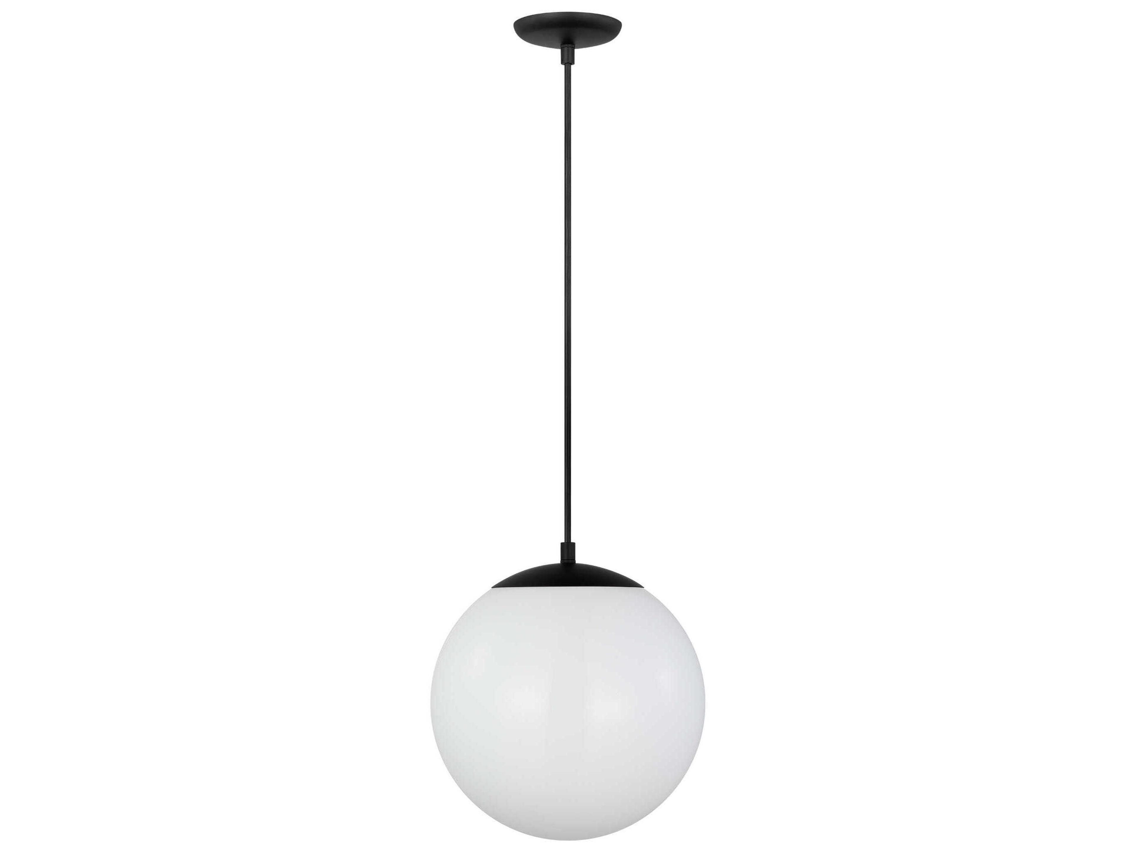 Visual Comfort Studio Leo 1-Light Midnight Black Globe Mini Pendant