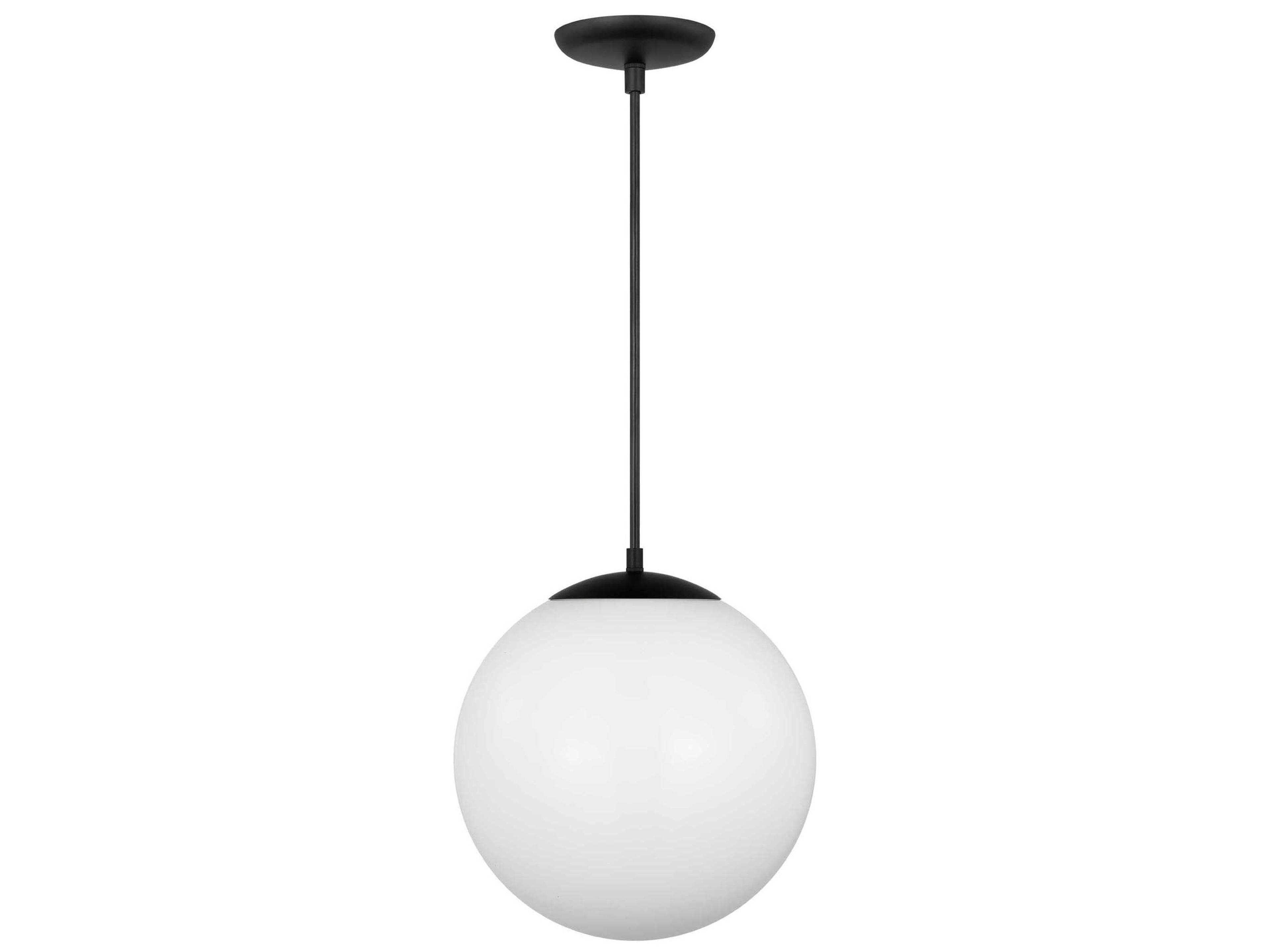 Visual Comfort Studio Leo 1-Light Midnight Black Globe Pendant