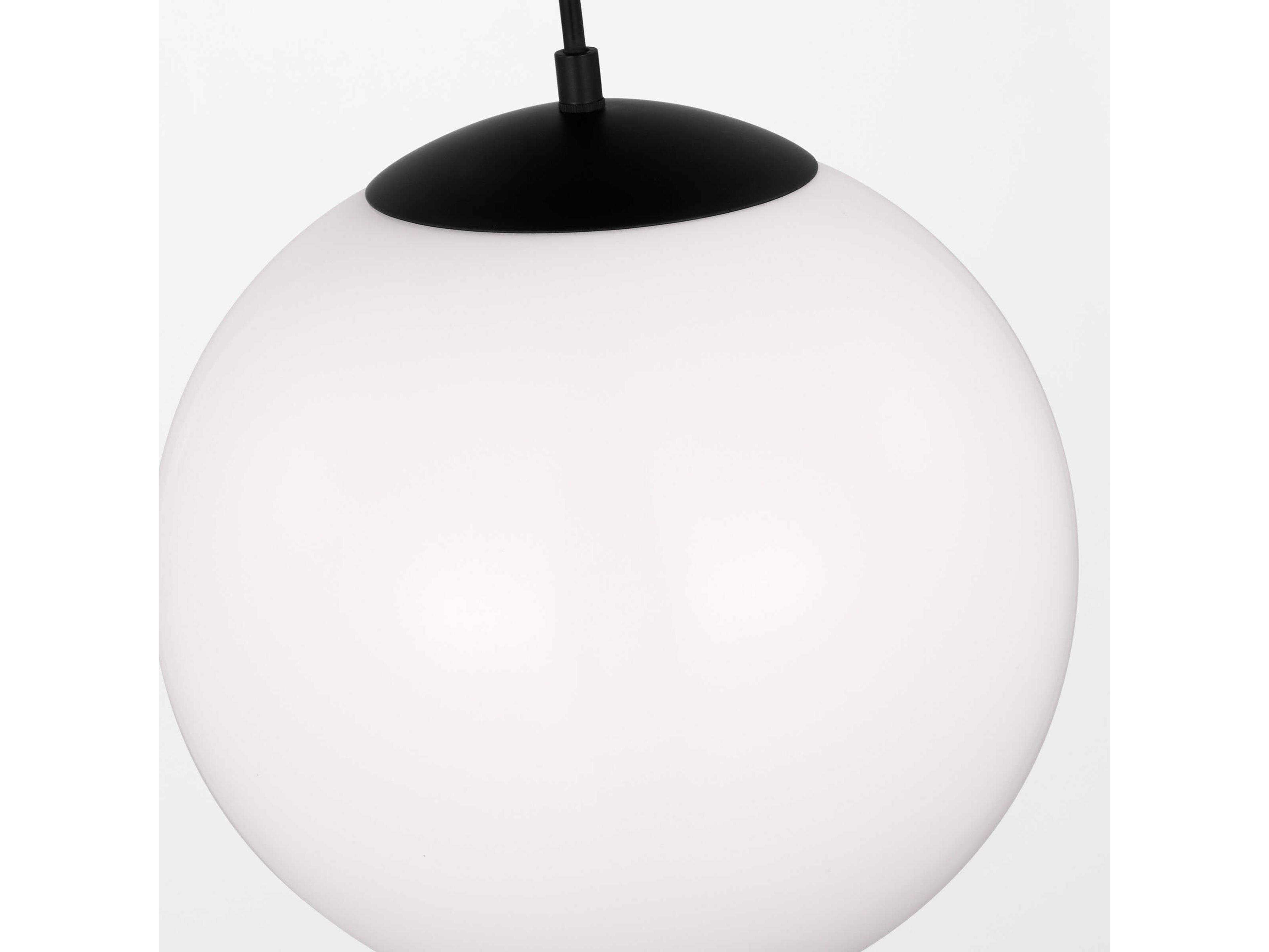Visual Comfort Studio Leo 1-Light Midnight Black Globe Pendant