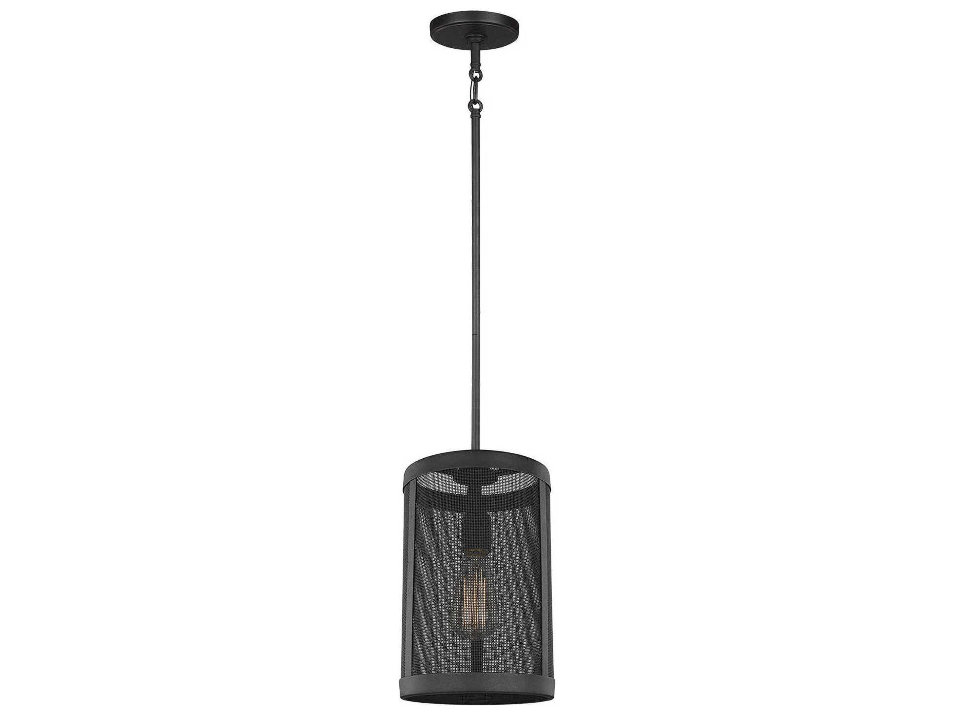 Mini Pendant Gereon Black Steel Mesh