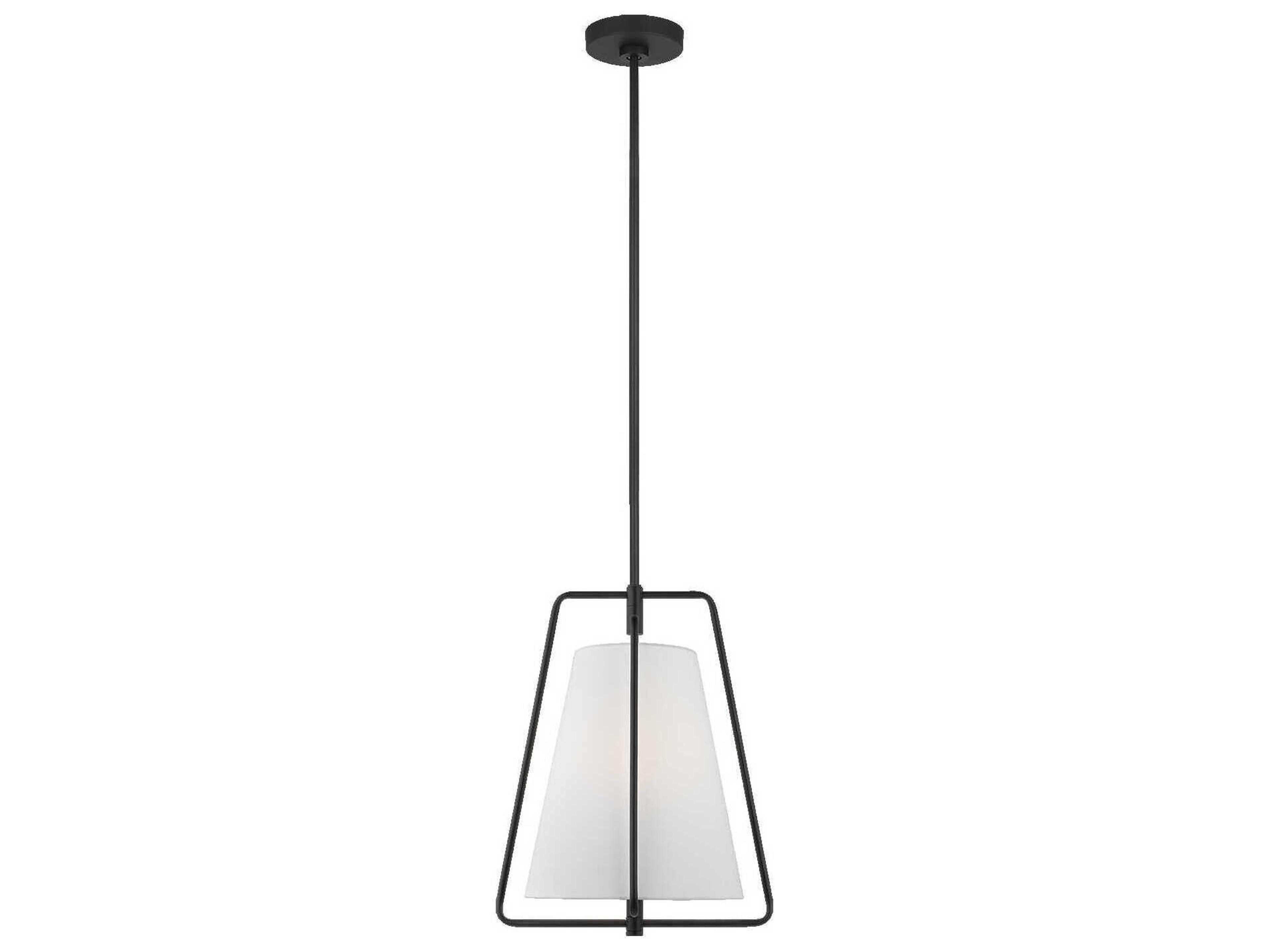Pendant Allis Midnight Black White Linen