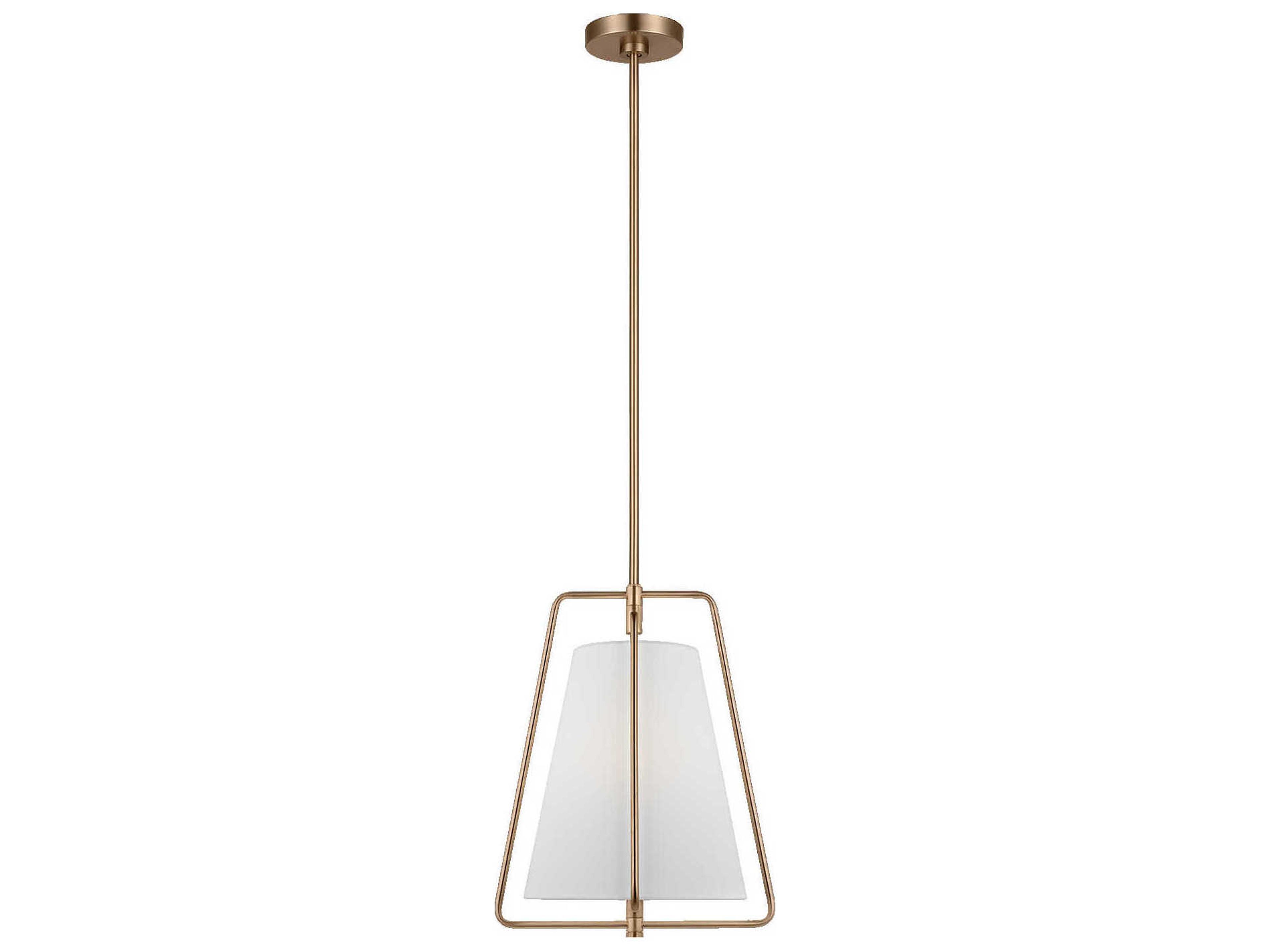 Visual Comfort Studio Allis 1-Light Satin Brass Pendant
