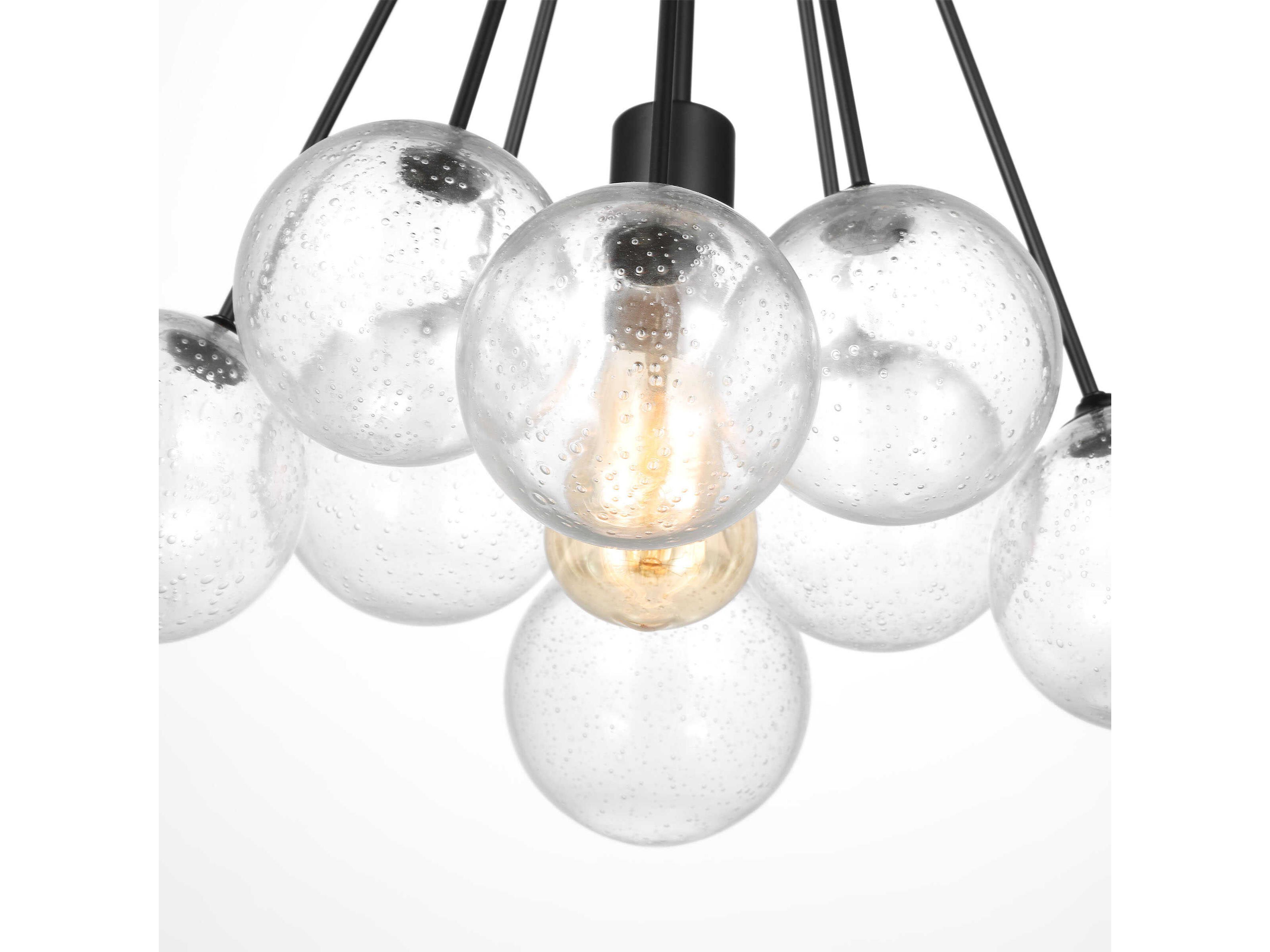 Visual Comfort Studio Bronzeville 1-Light Midnight Black Globe Pendant