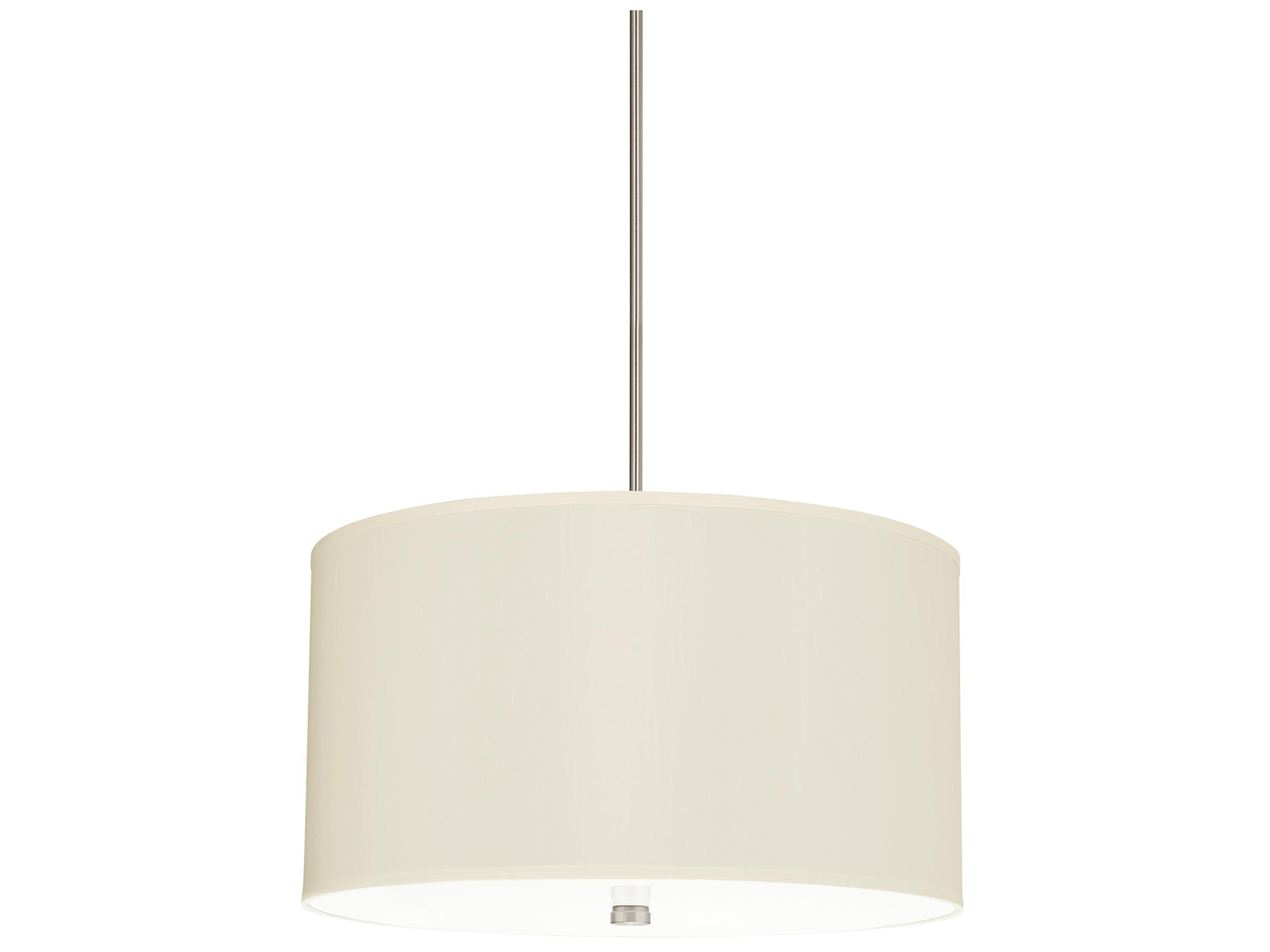 Dayna Shade 4-Light Drum Pendant in Brushed Nickel