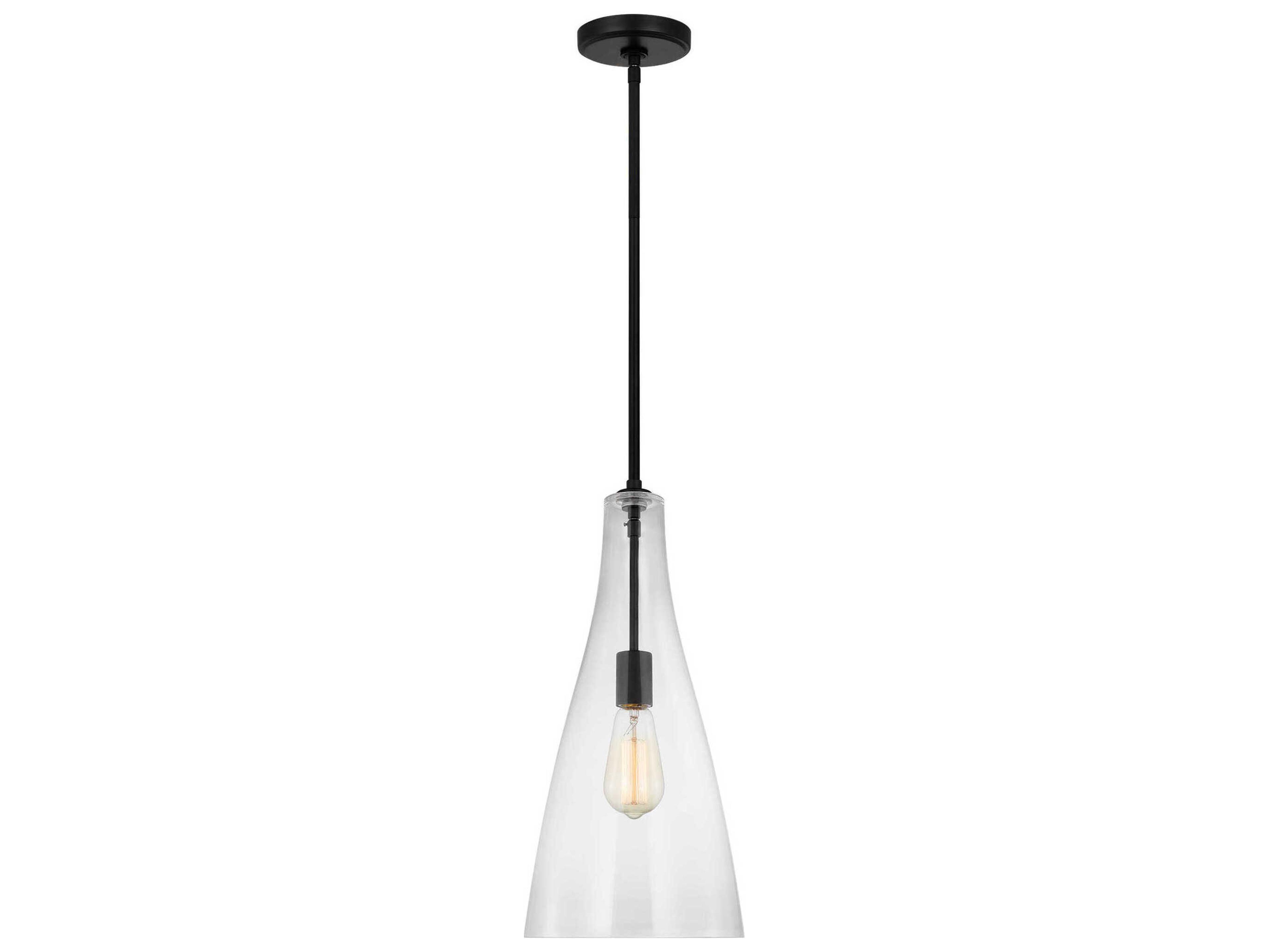 Visual Comfort Studio Arilda 1-Light Midnight Black Mini Pendant