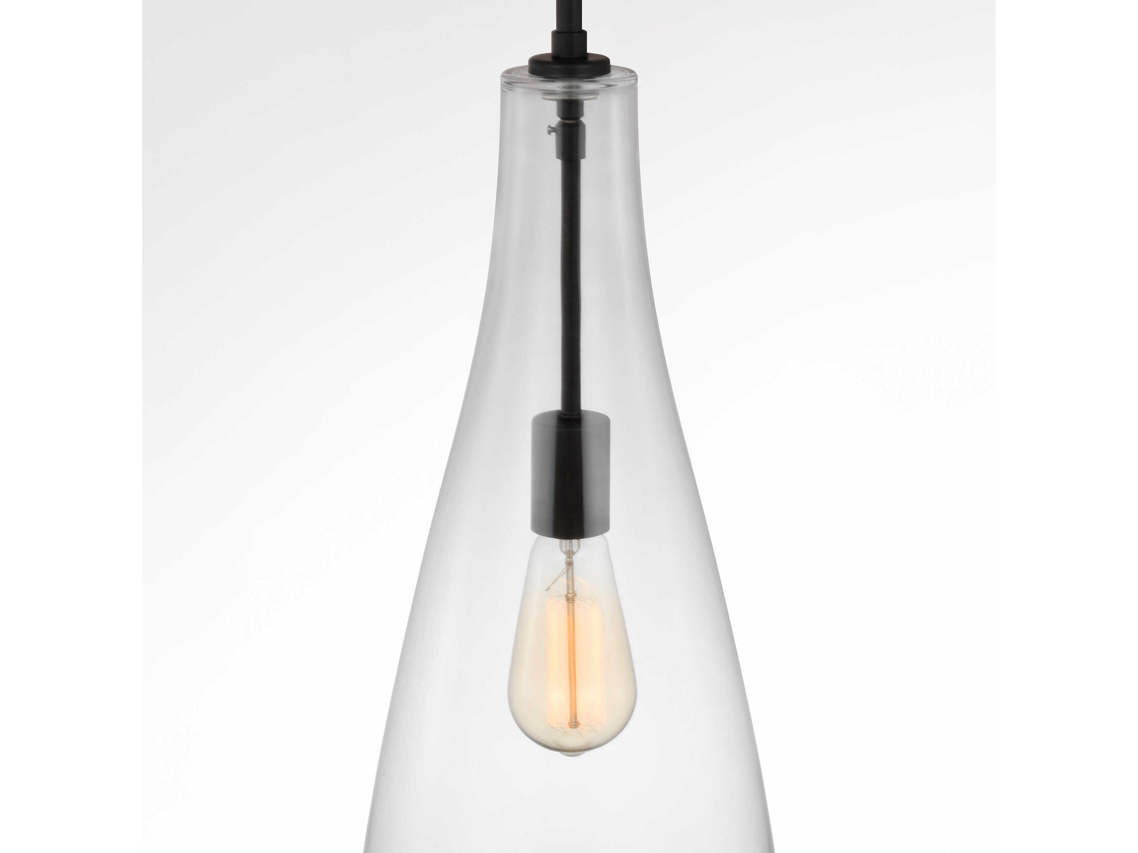 Visual Comfort Studio Arilda 1-Light Midnight Black Mini Pendant
