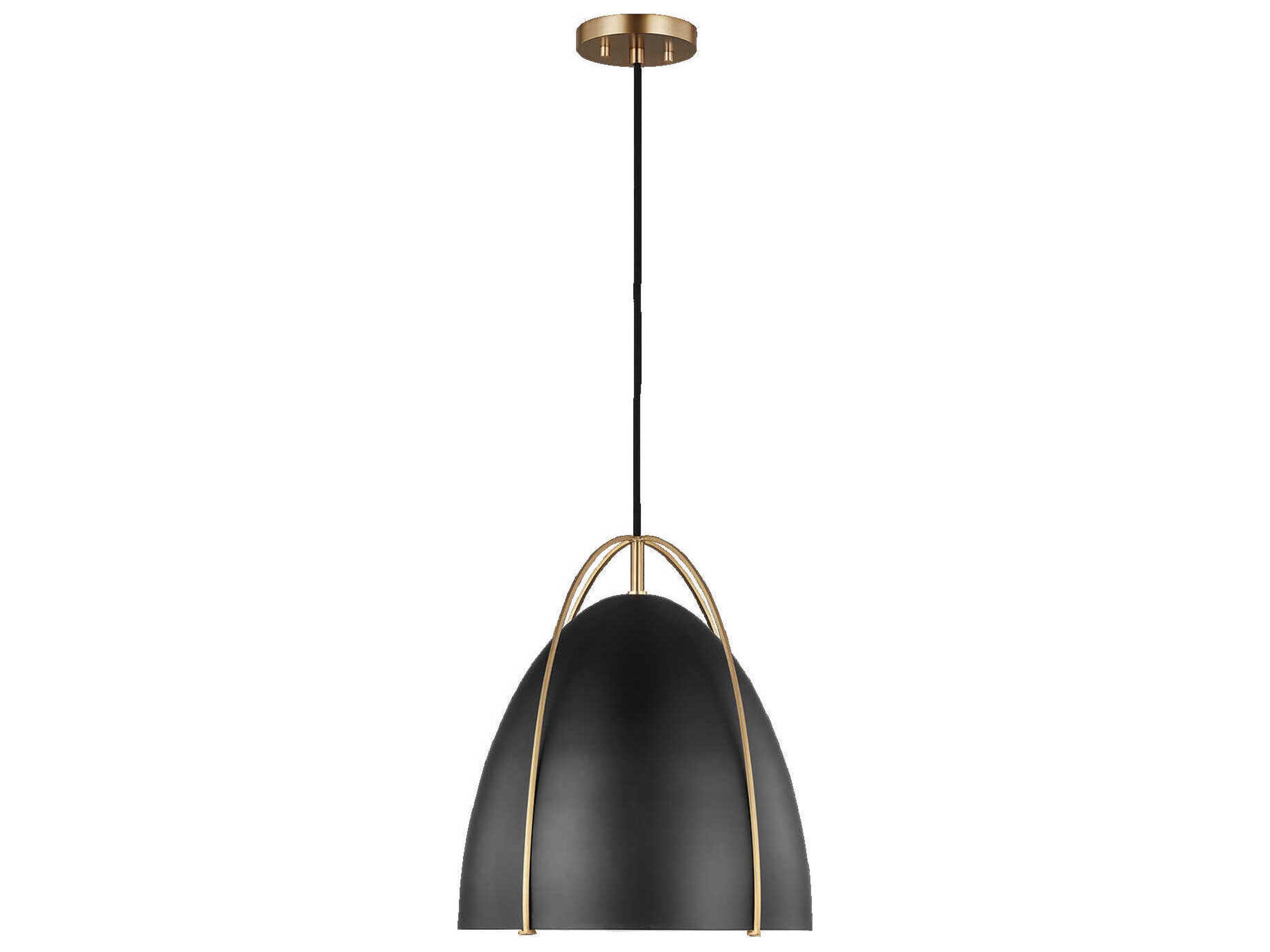 Norman 1-Light Satin Brass Pendant