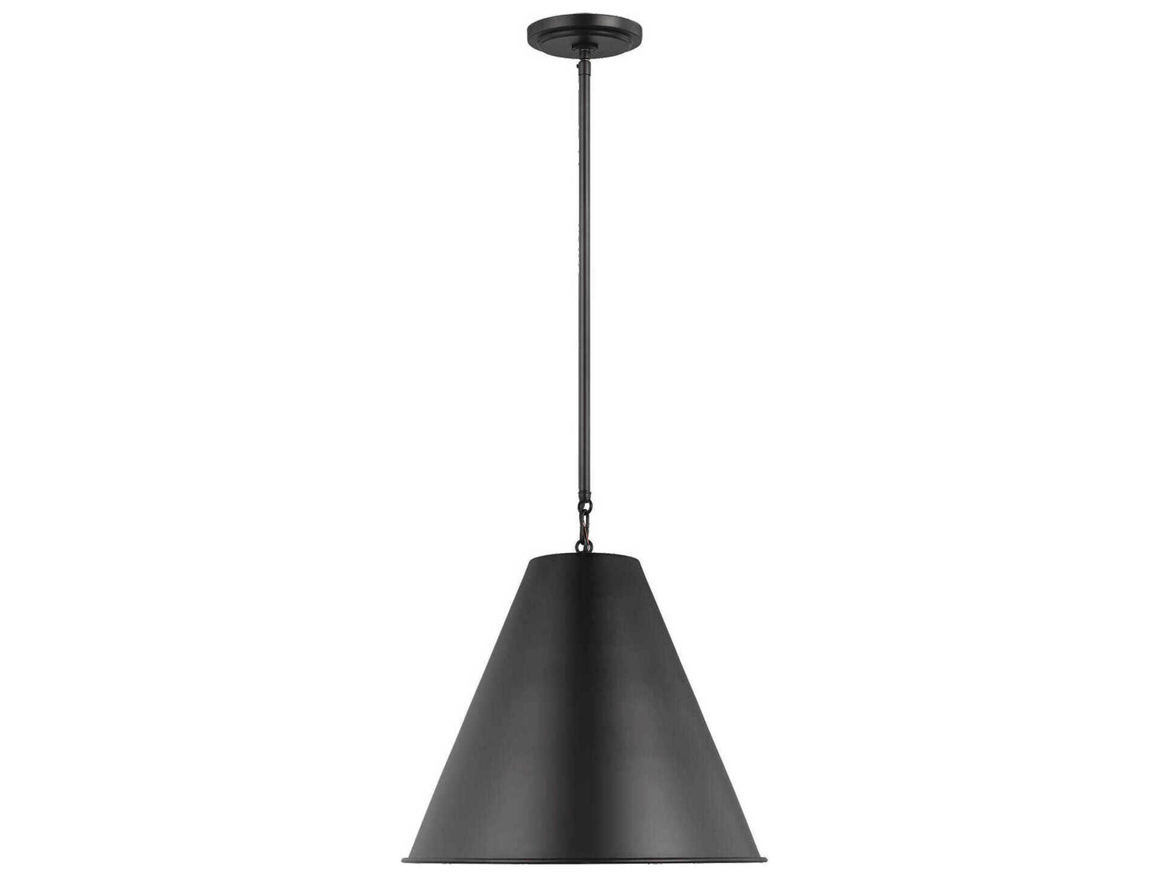 Gordon Small Pendant Light Midnight Black Cone Shade