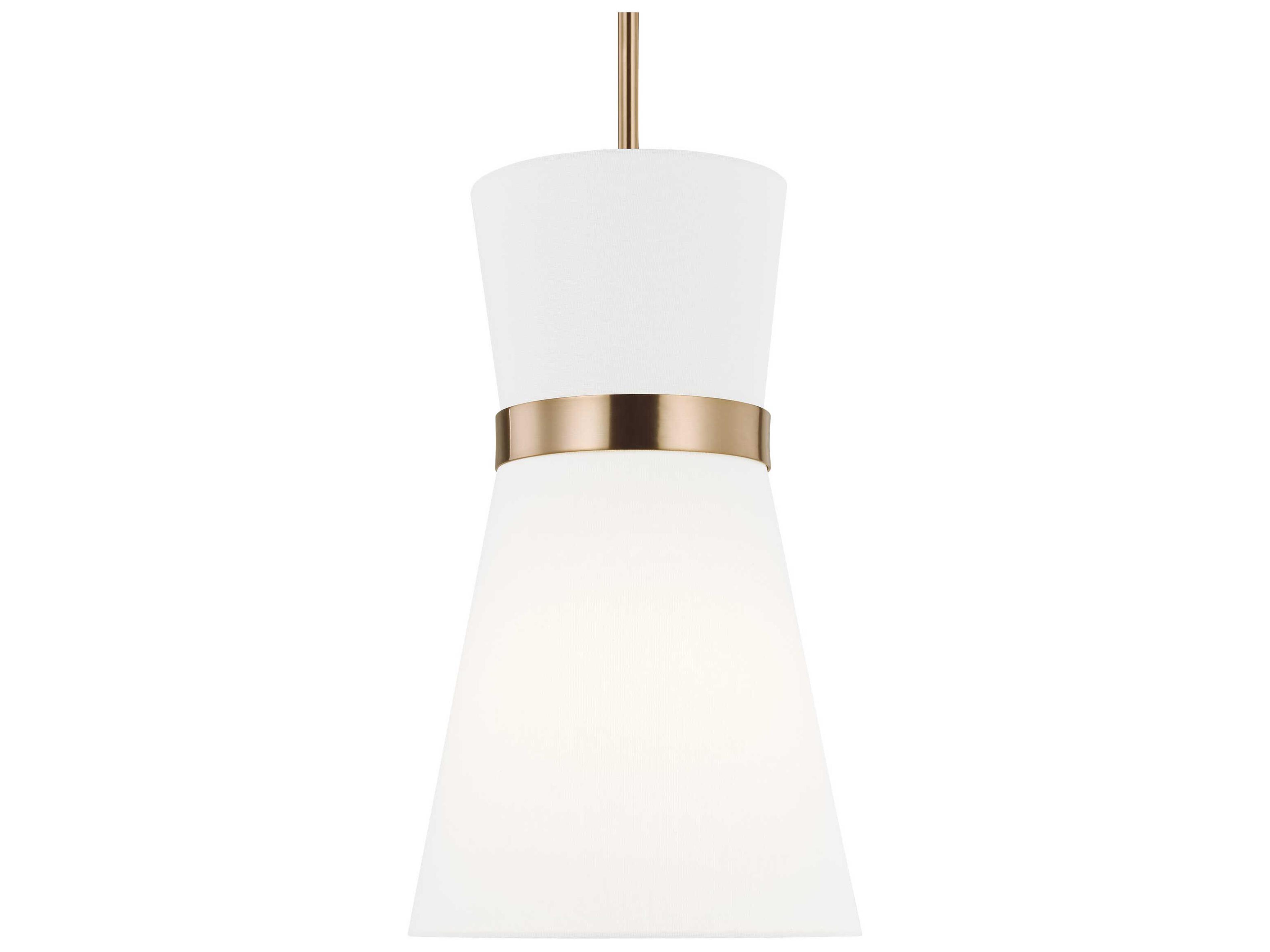 Visual Comfort Studio Clark 1-Light Satin Brass Mini Pendant