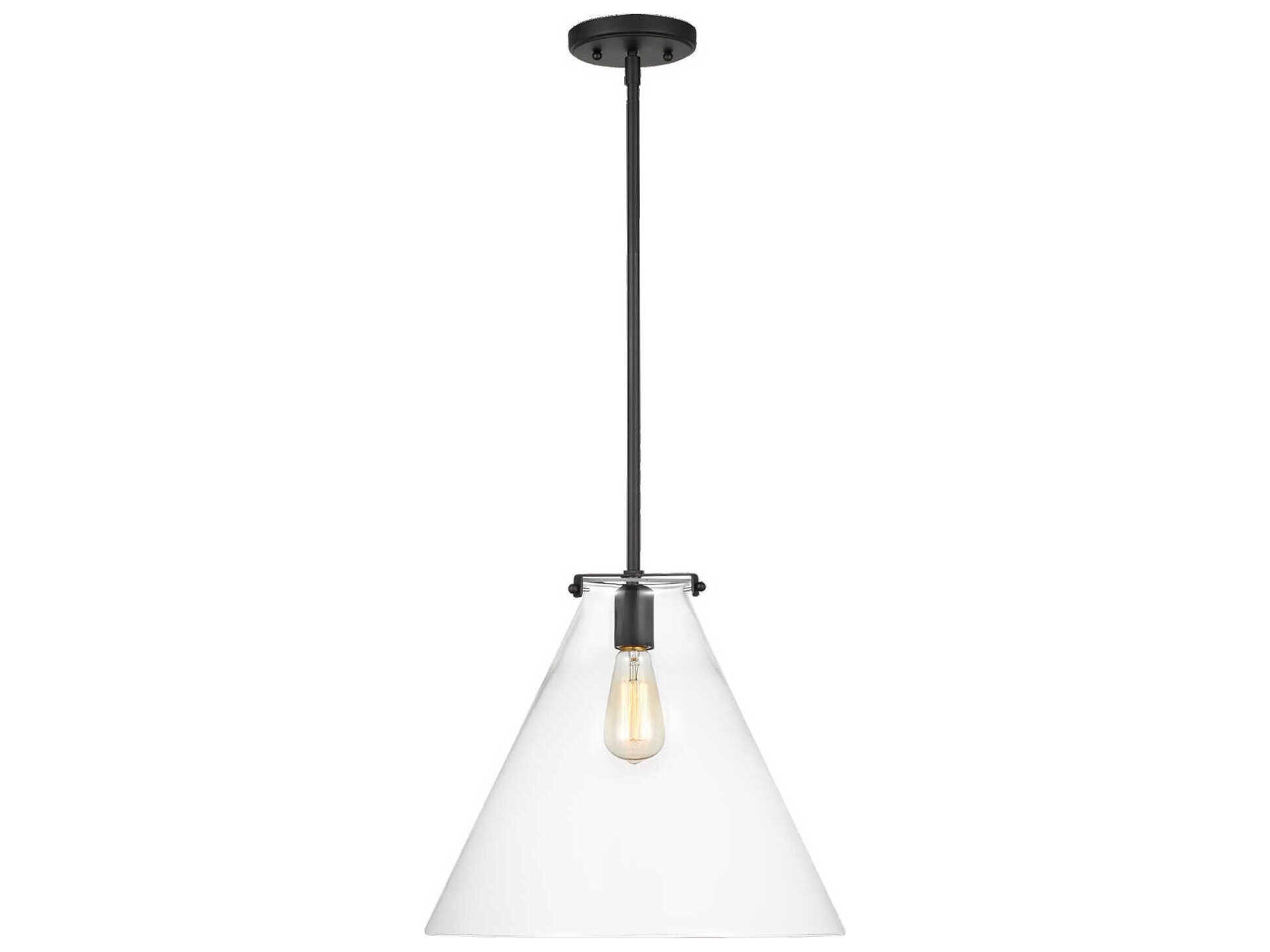 Kate Cone Pendant Midnight Black