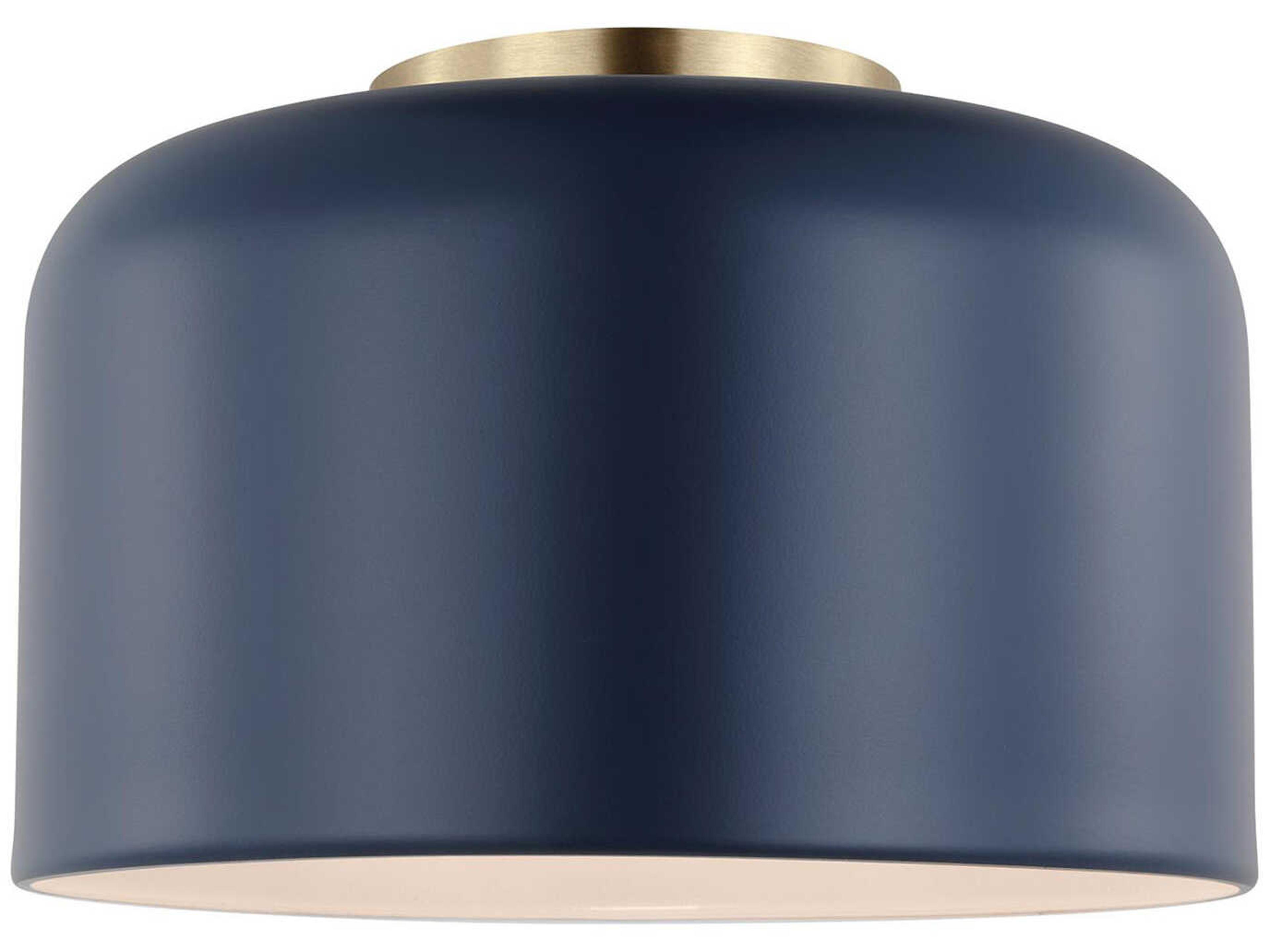 Flush Mount Ceiling Light Malone 1-Light Navy
