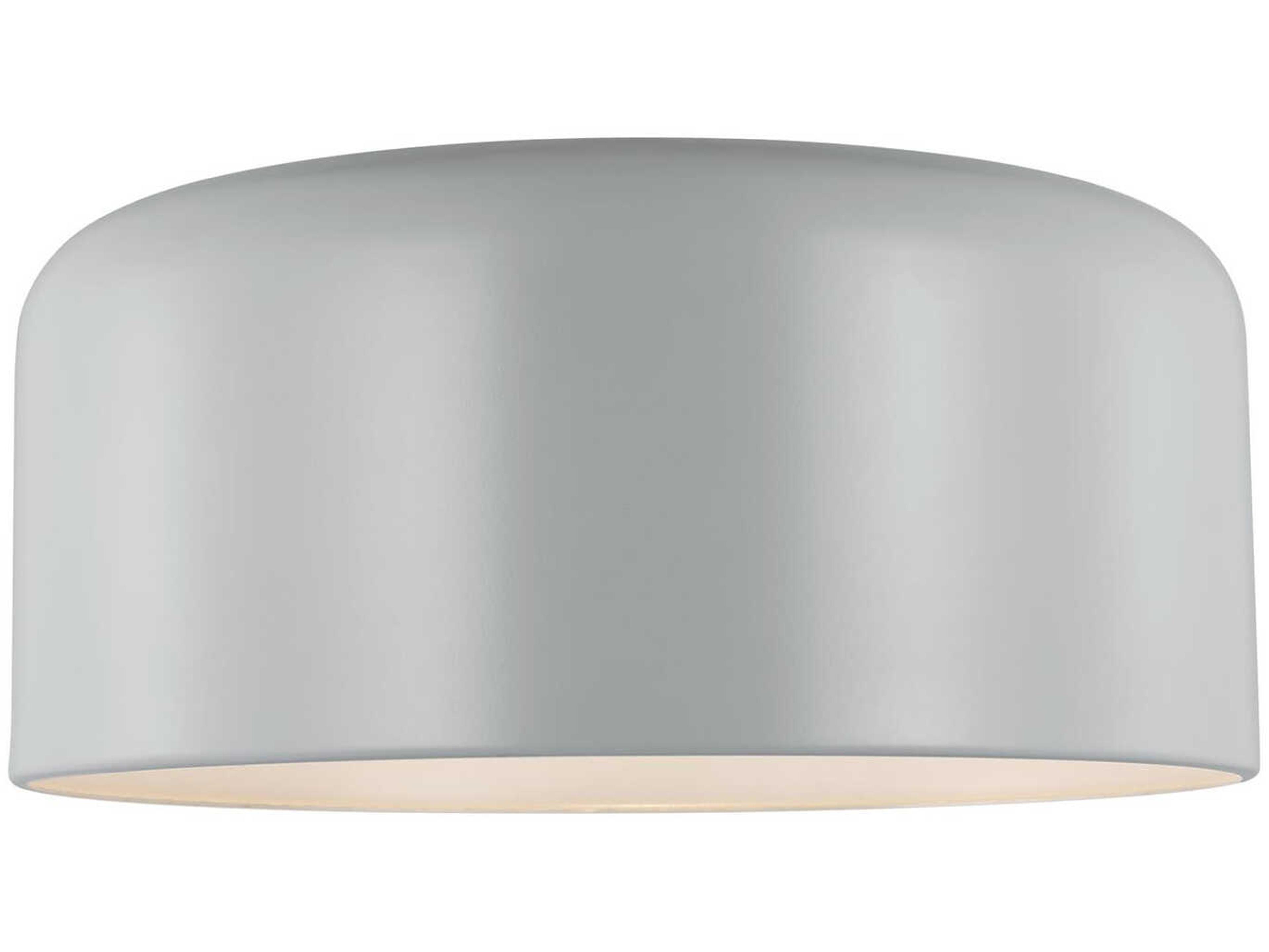 Malone 1-Light Flush Mount Ceiling Light Matte Grey
