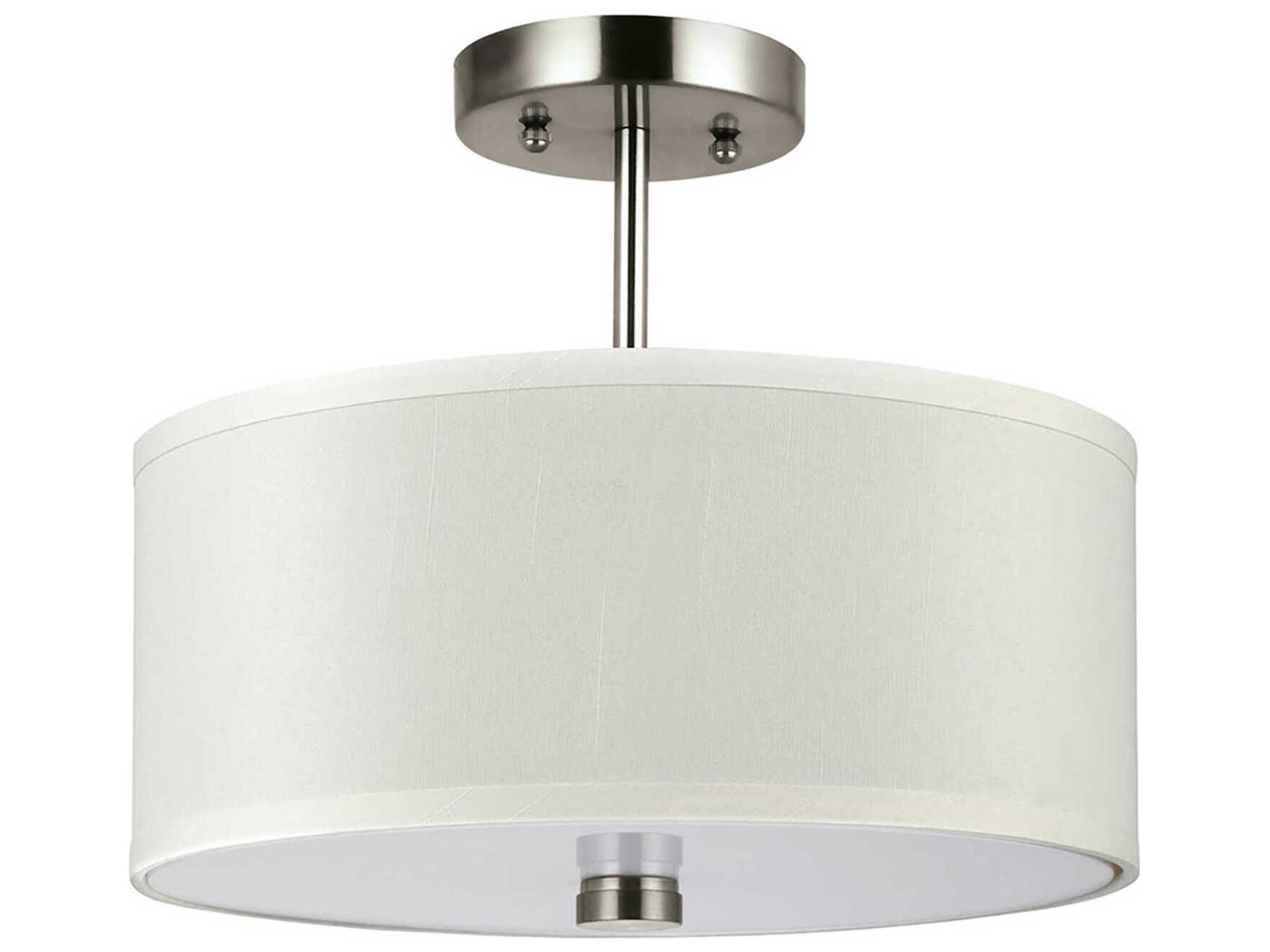 Dayna 2-Light Semi-Flush Ceiling Light Brushed Nickel