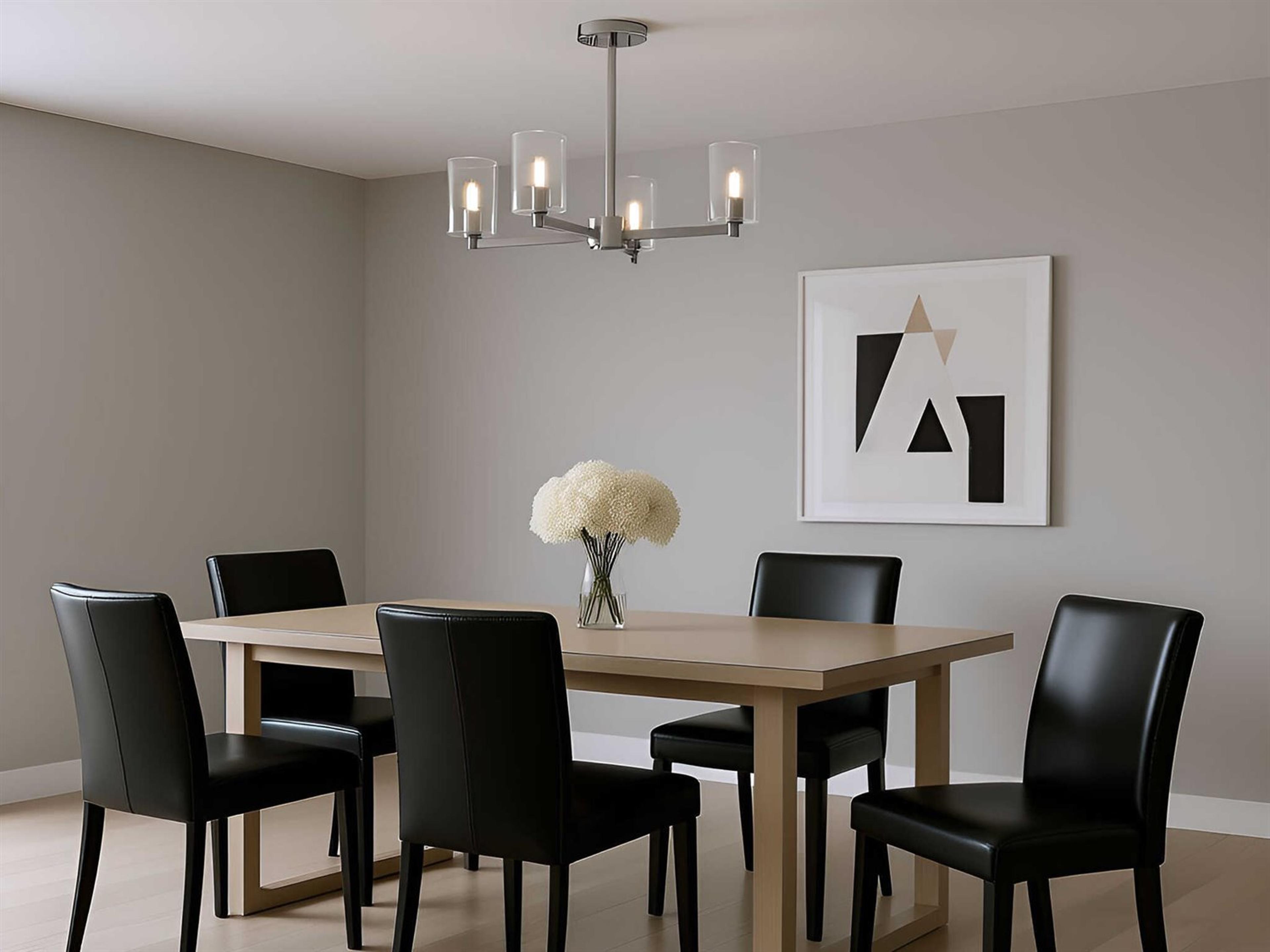 Visual Comfort Studio Fullton 3-Light Chrome Cylinder Semi Flush Mount